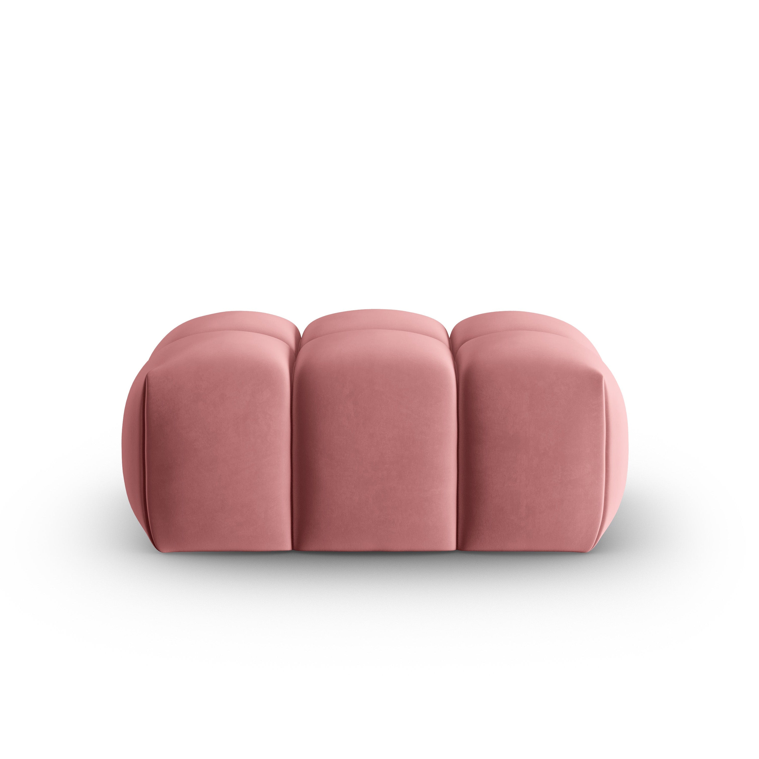 Puf aksamitný VERONA ružový flamingo