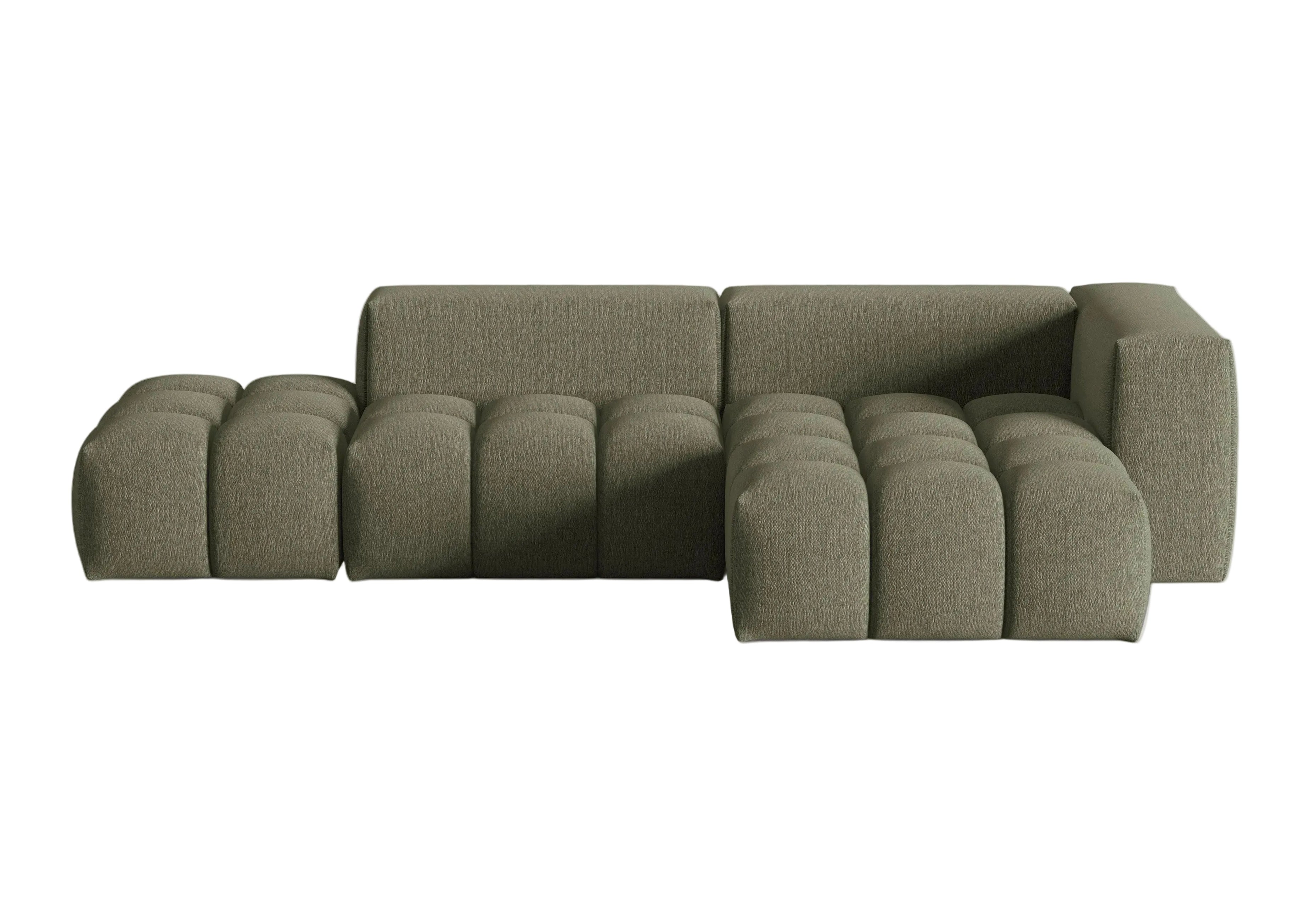 VERONA open right-facing 4-seater corner sofa olive