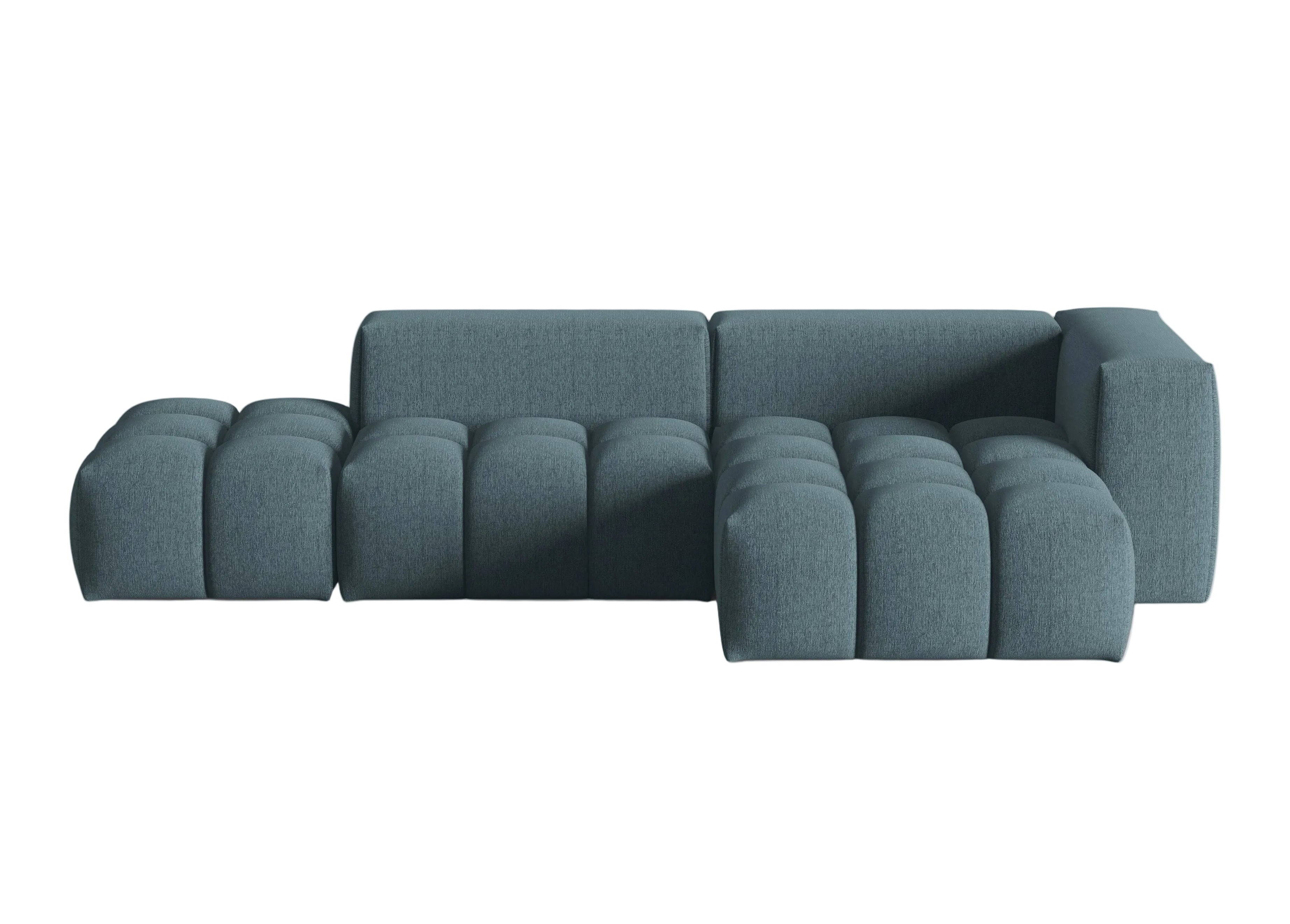 VERONA open right-facing 4-seater corner sofa light blue