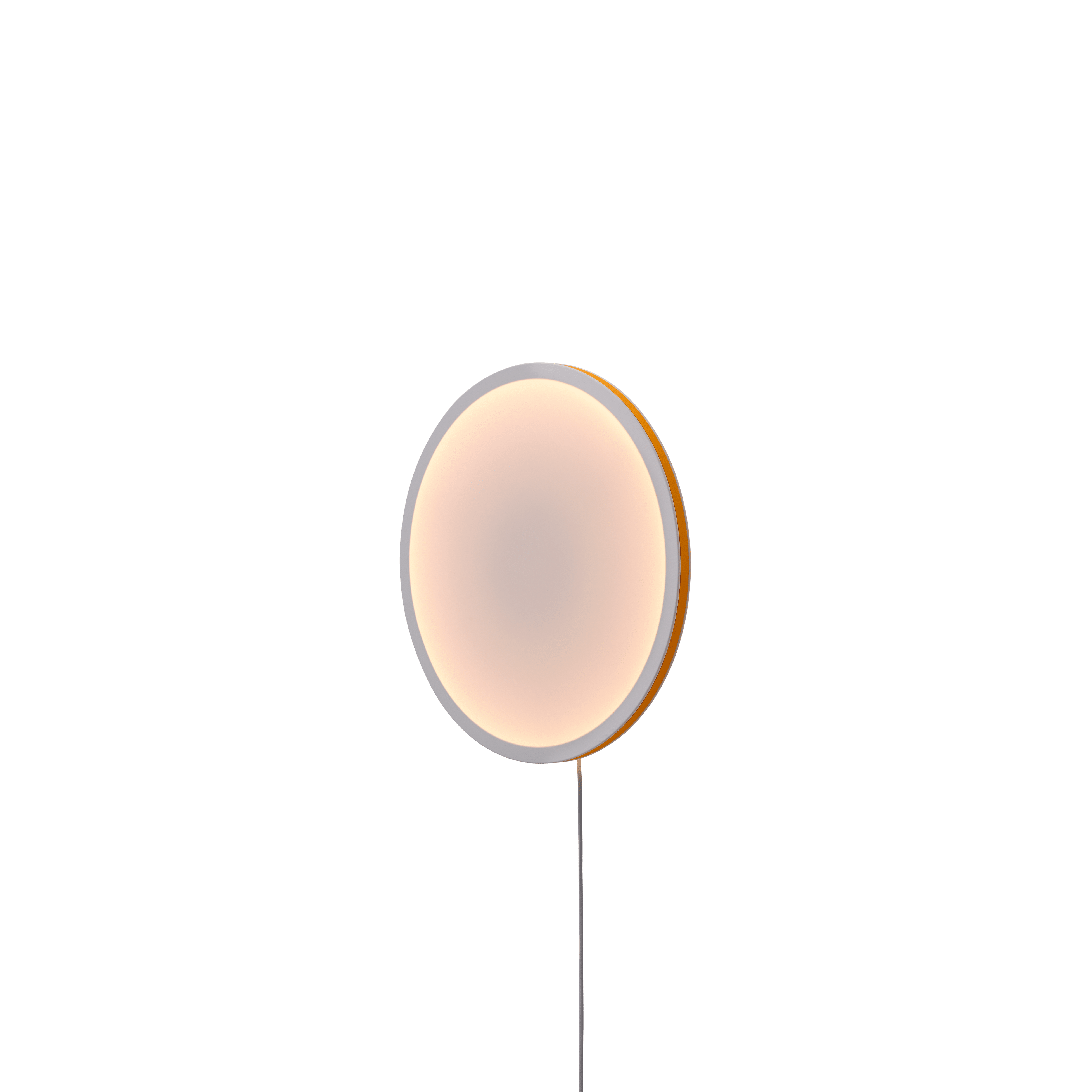 Nástenná lampa CALM biela s oranžovým okrajom
