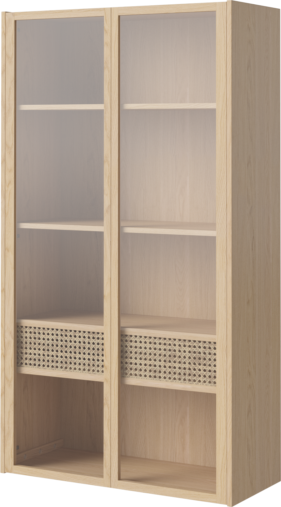 Nástenná skrinka CANA bielené dubové drevo