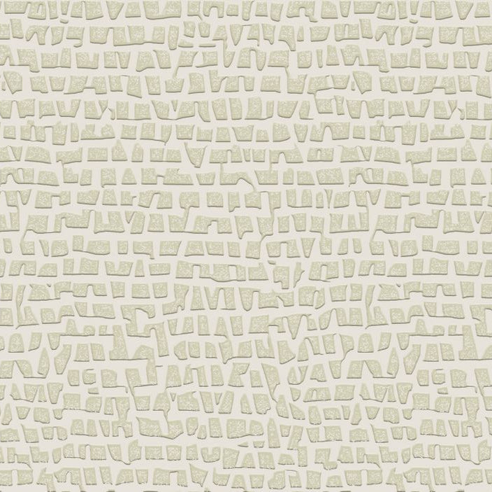 Textilná tapeta so štruktúrou a abstraktným vzorom SERTI - CRAIE PLATINE platinová biela