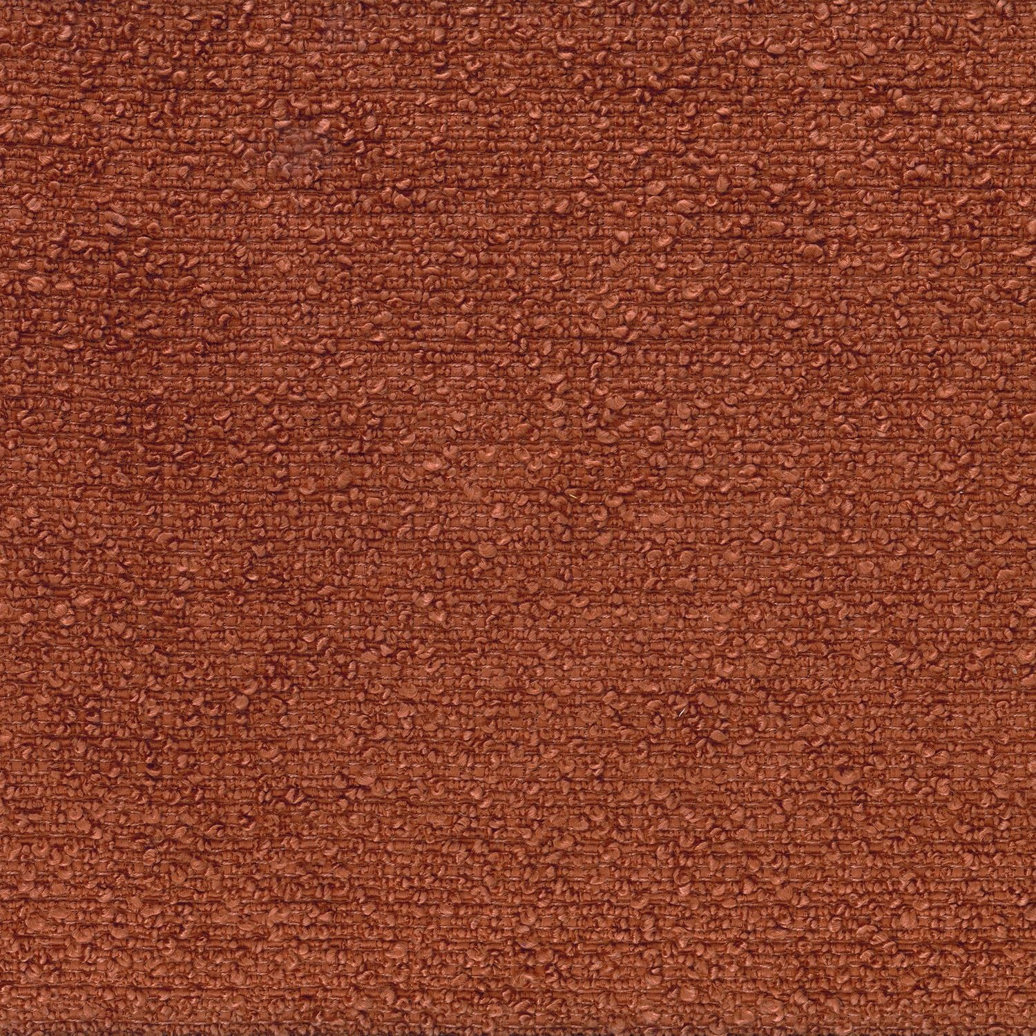 Textured textile wallpaper boucle ETREINTE - TERRACOTTA terracotta