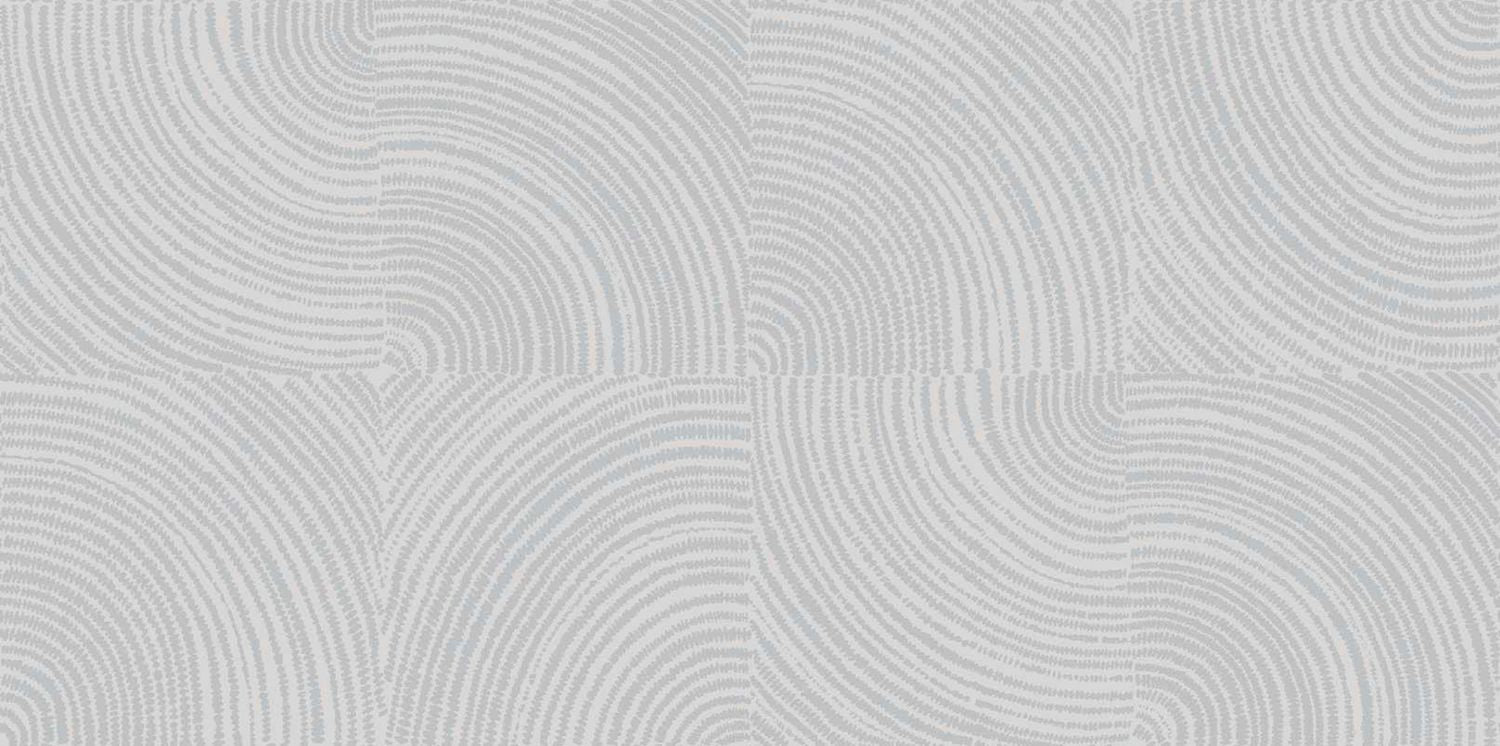 Textile structural wallpaper with geometric pattern ALENTOURS - PEARL GRAY pearlescent with gray
