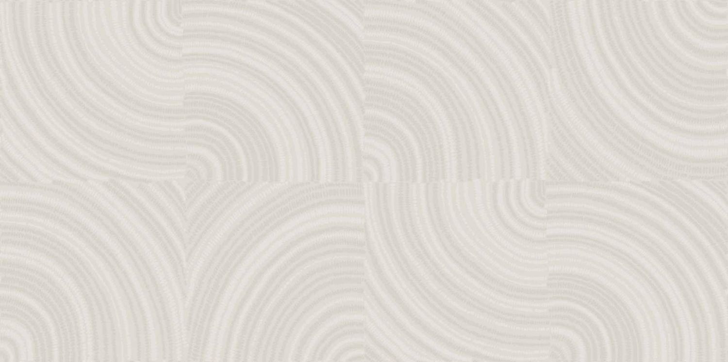 Textilná tapeta so štruktúrou a geometrickým vzorom ALENTOURS - IVOIRE ORANGE slonová kosť