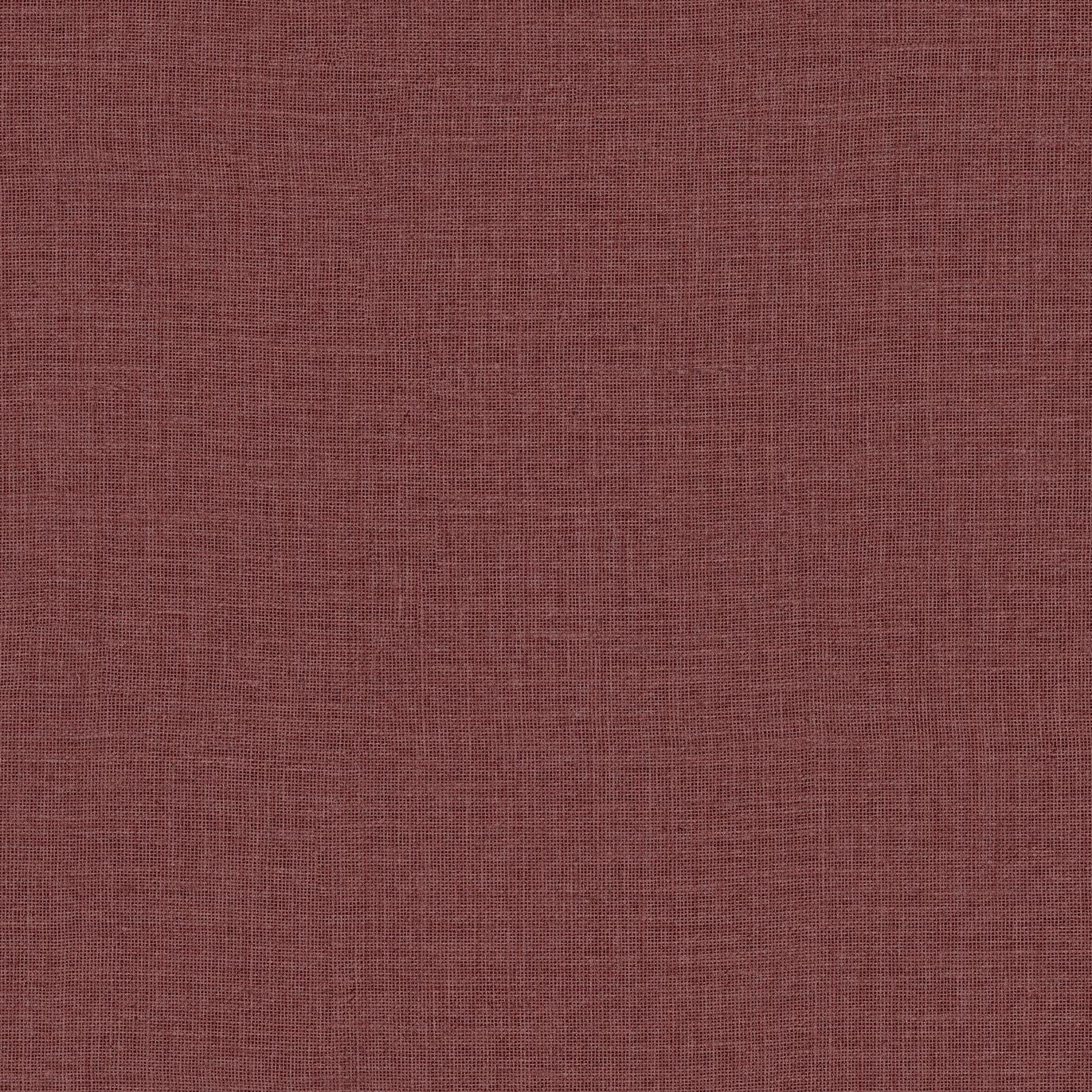 Structural wallpaper imitating canvas LIENZO - BOIS DE ROSE burgundy