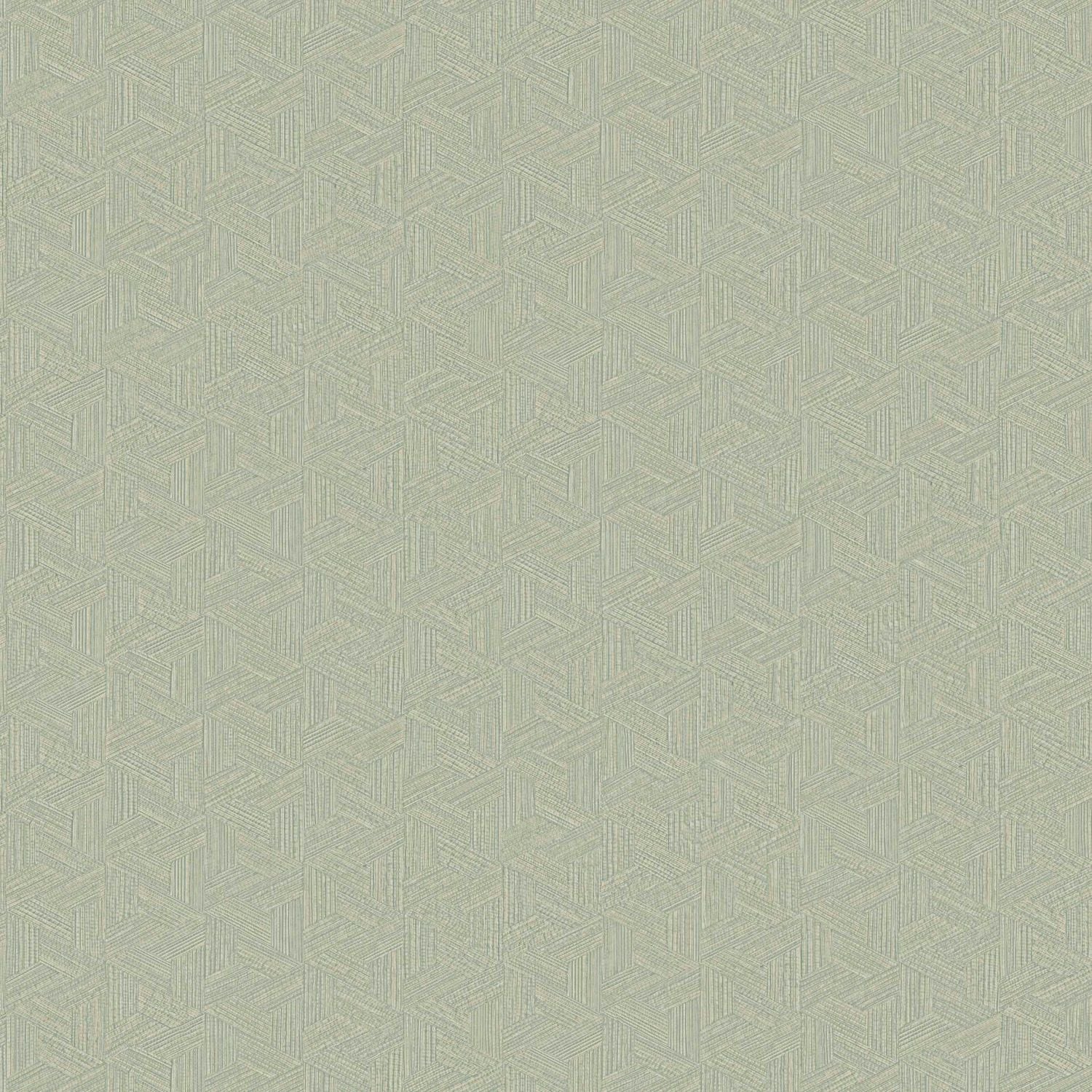 Geometric Structural Wallpaper Inspired by Banana Leaves LINDU - OPALINE Light Green