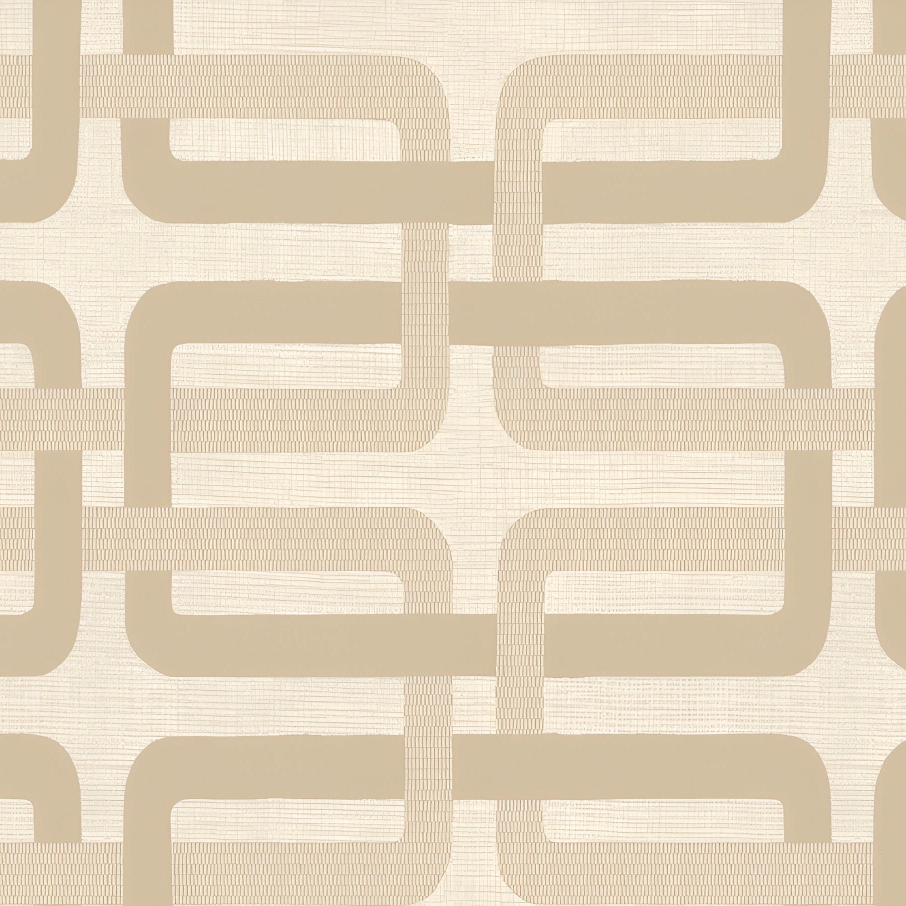 Tapeta so štruktúrou a geometrickým vzorom MATJARA - SABLE/NACRÉ svetlo béžová
