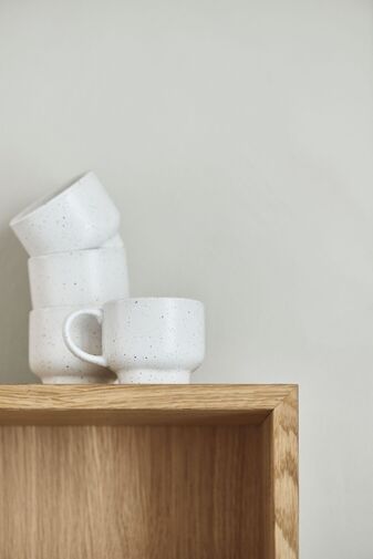 Polica CASE - jednotlivý modul orechová dyha