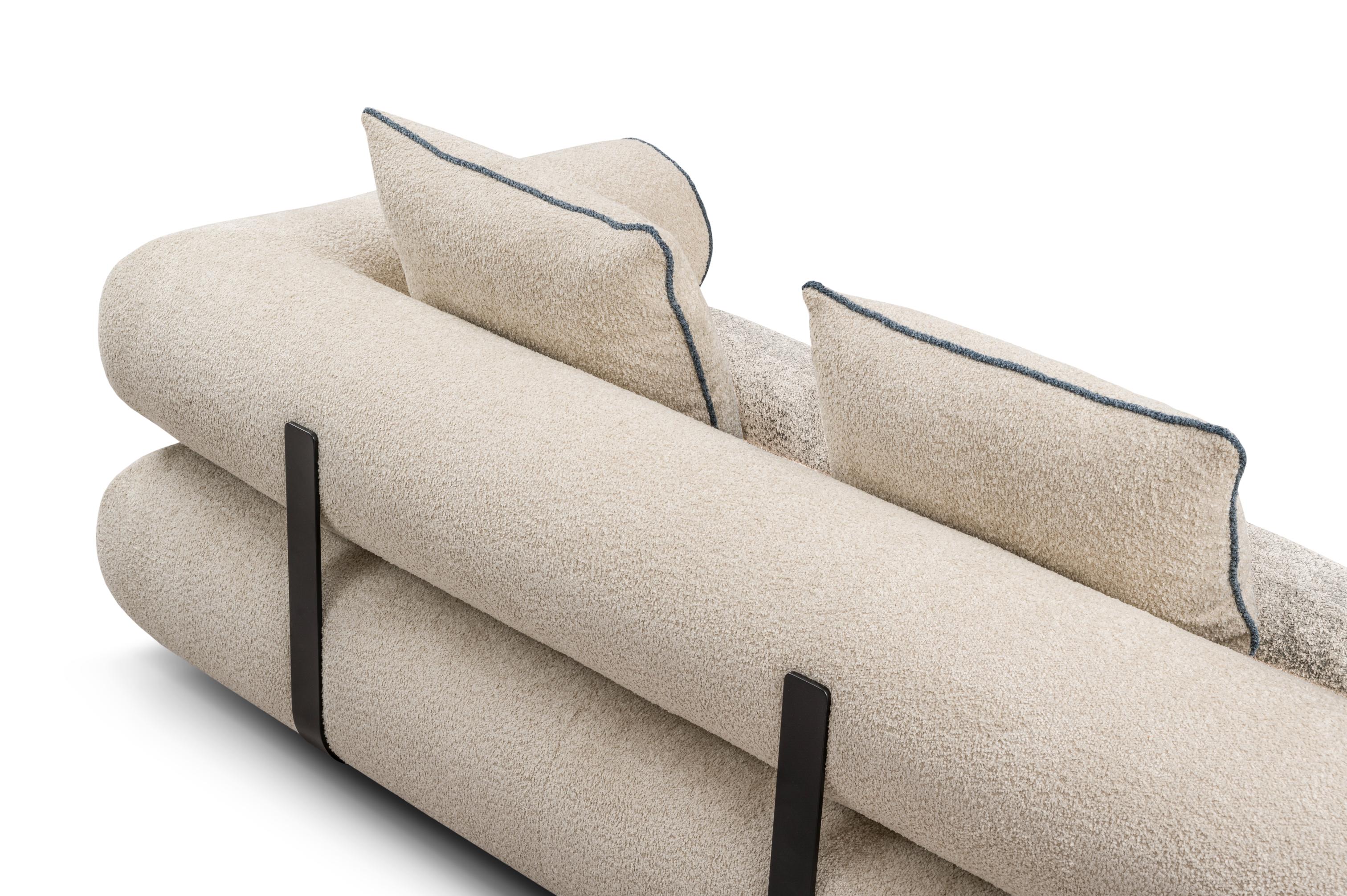 Left-facing corner sofa CASABLANCA customizable