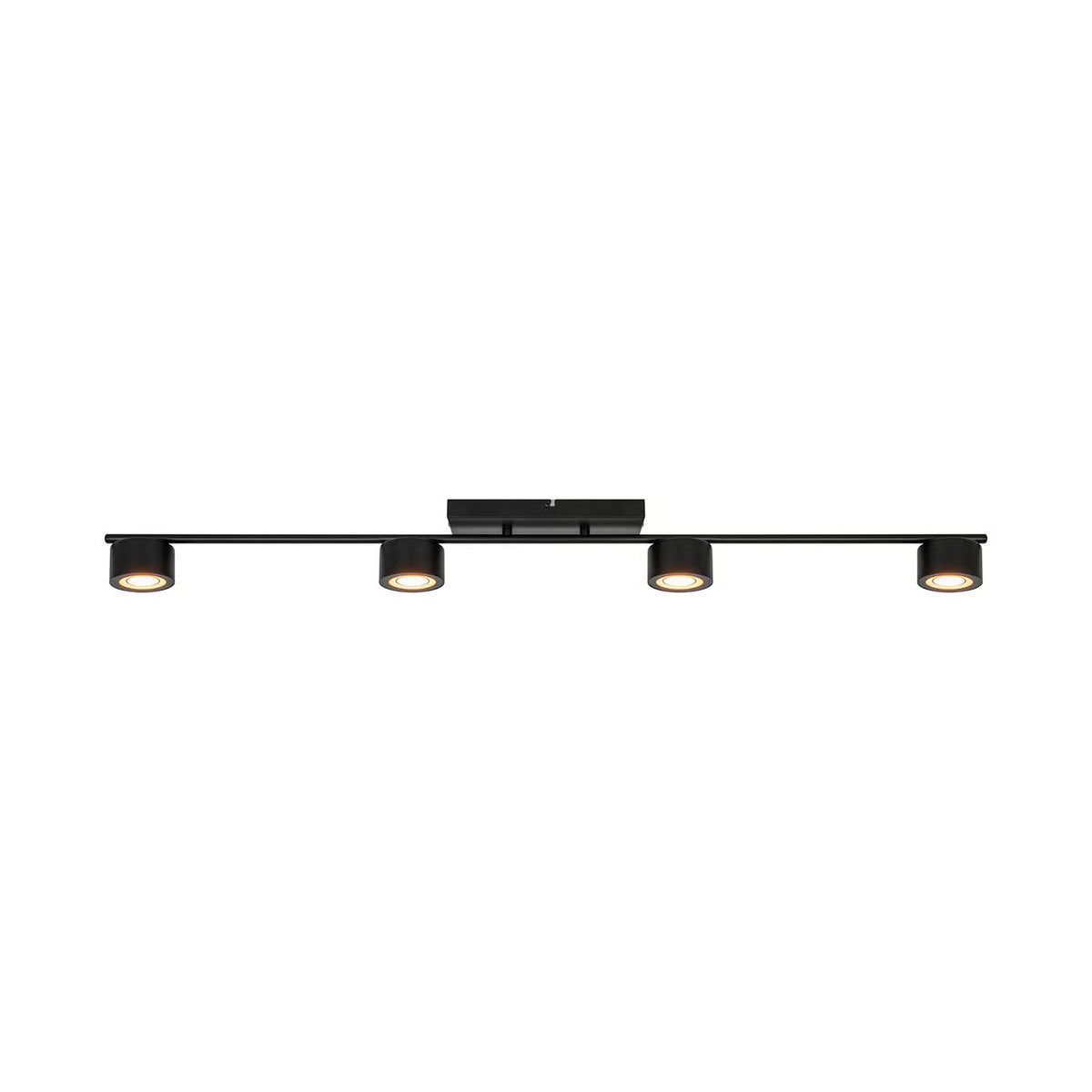 Stropná lampa štvorpunktová CLYDE čierna