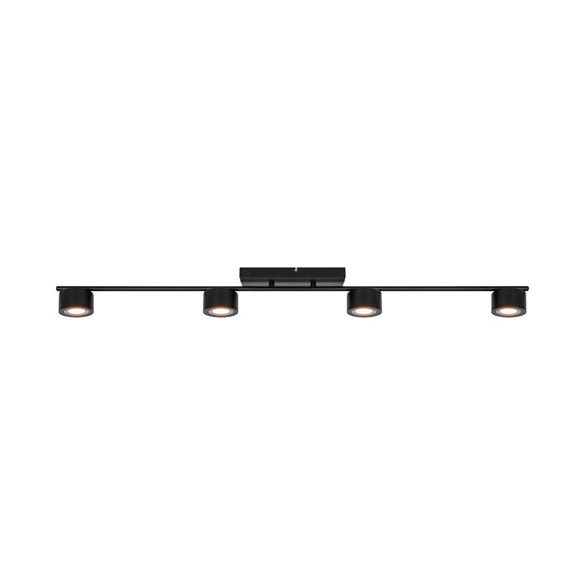 Stropná lampa štvorpunktová CLYDE čierna