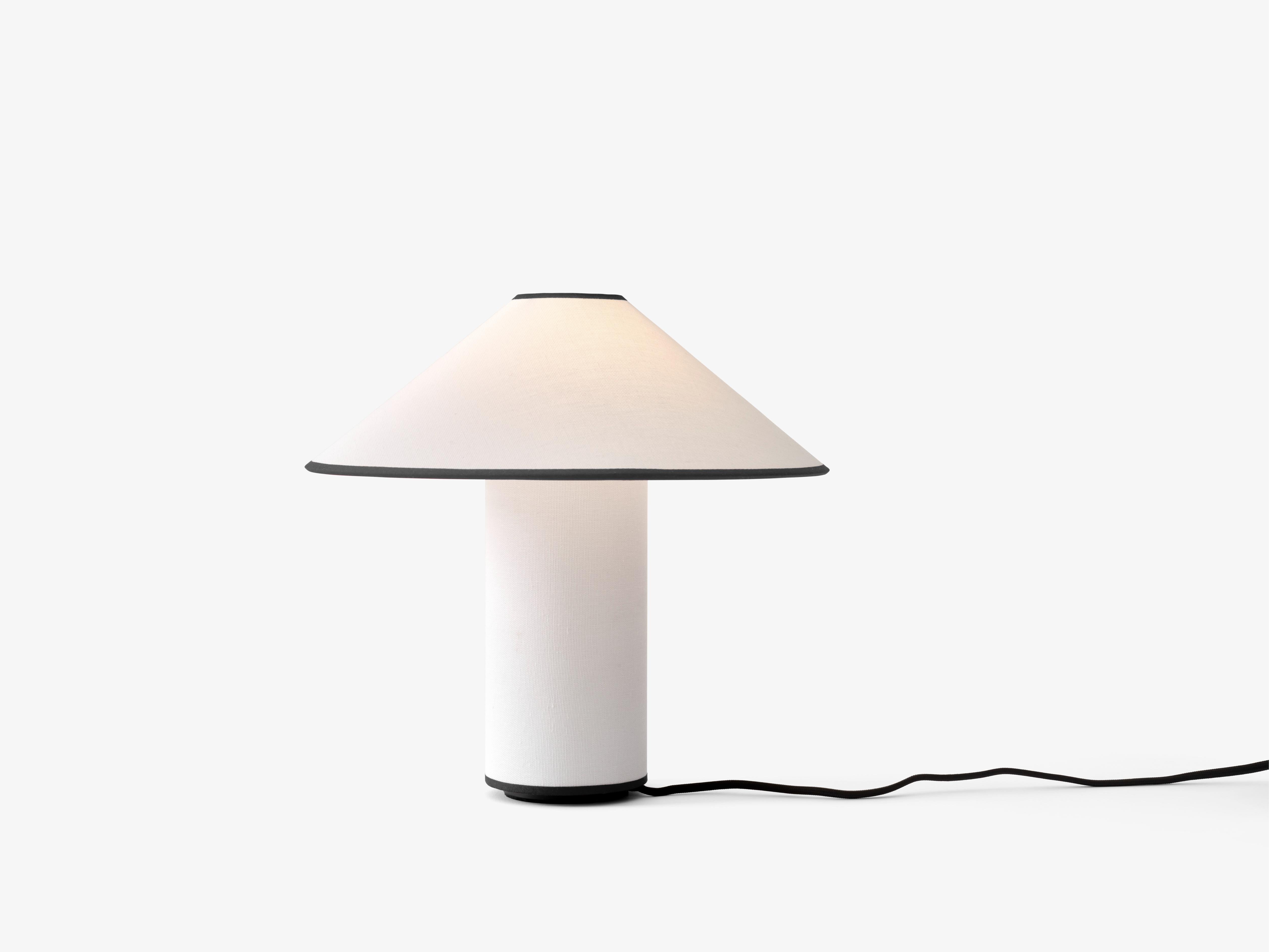 Stolná lampa COLETTE ATD6 biela s čiernym povrchom