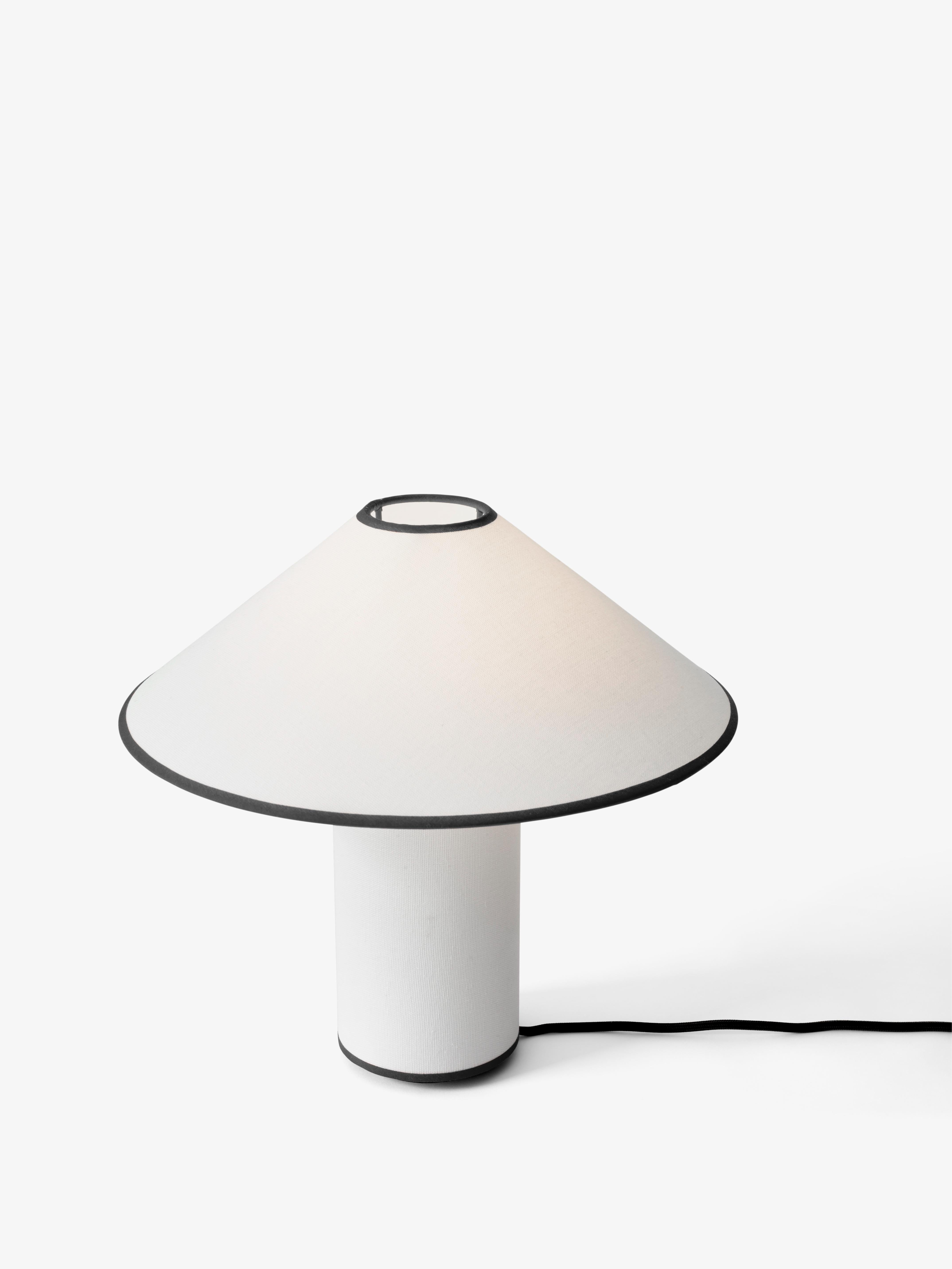 Stolná lampa COLETTE ATD6 biela s čiernym povrchom