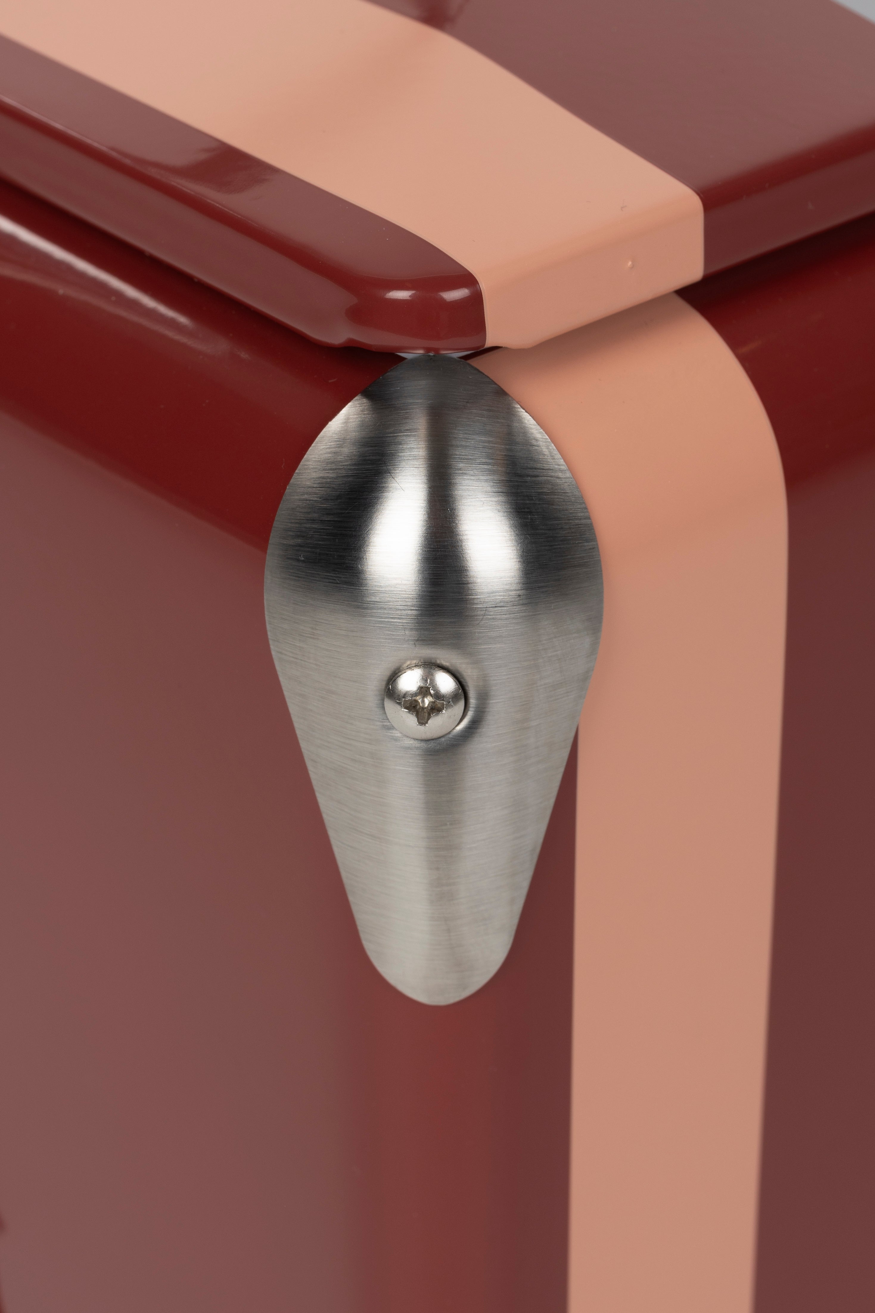 Prenosná chladnička BE WINE burgundská s oranžovou a šedou