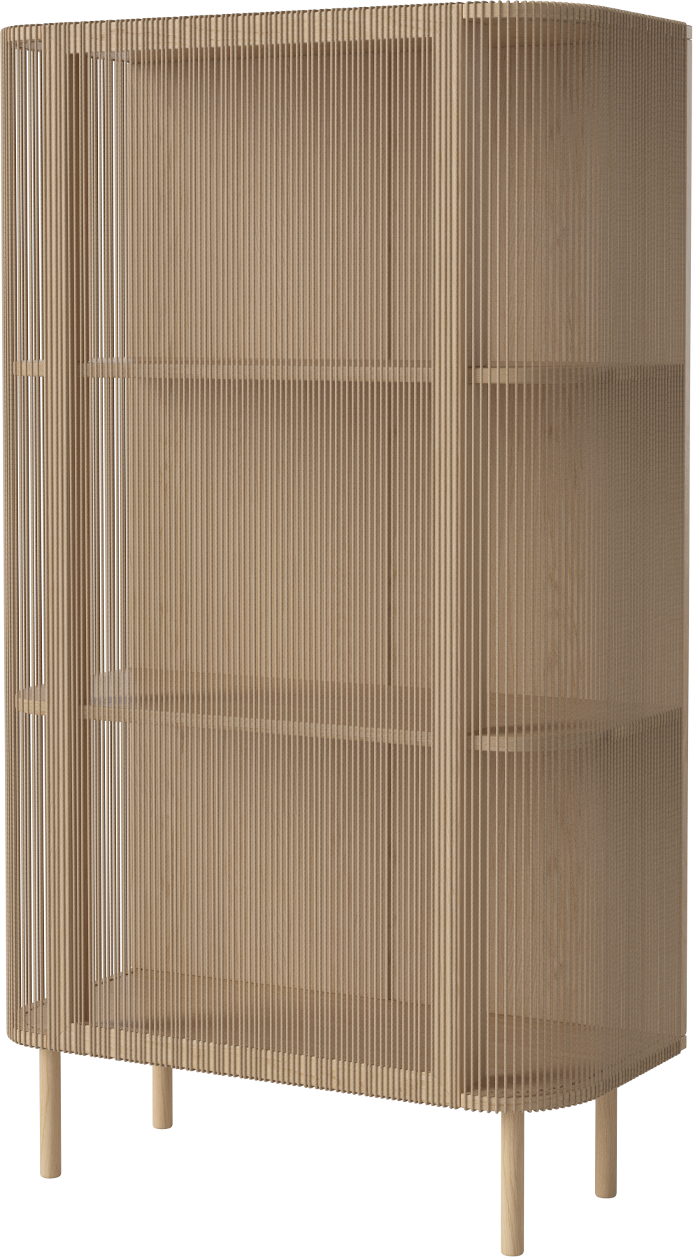 Cord cabinet bleached oak wood