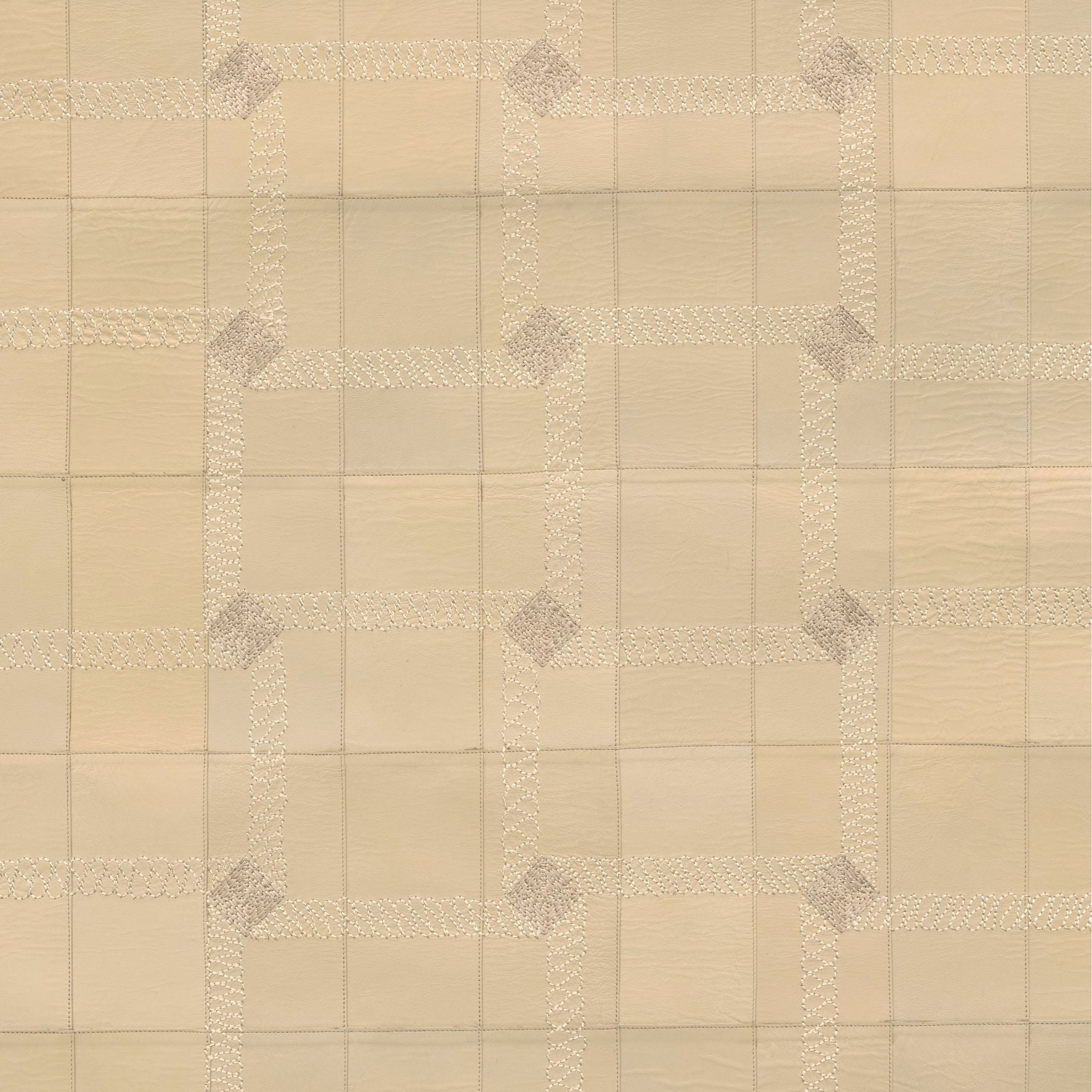 Pearl geometric pattern natural leather wallpaper CASSONE