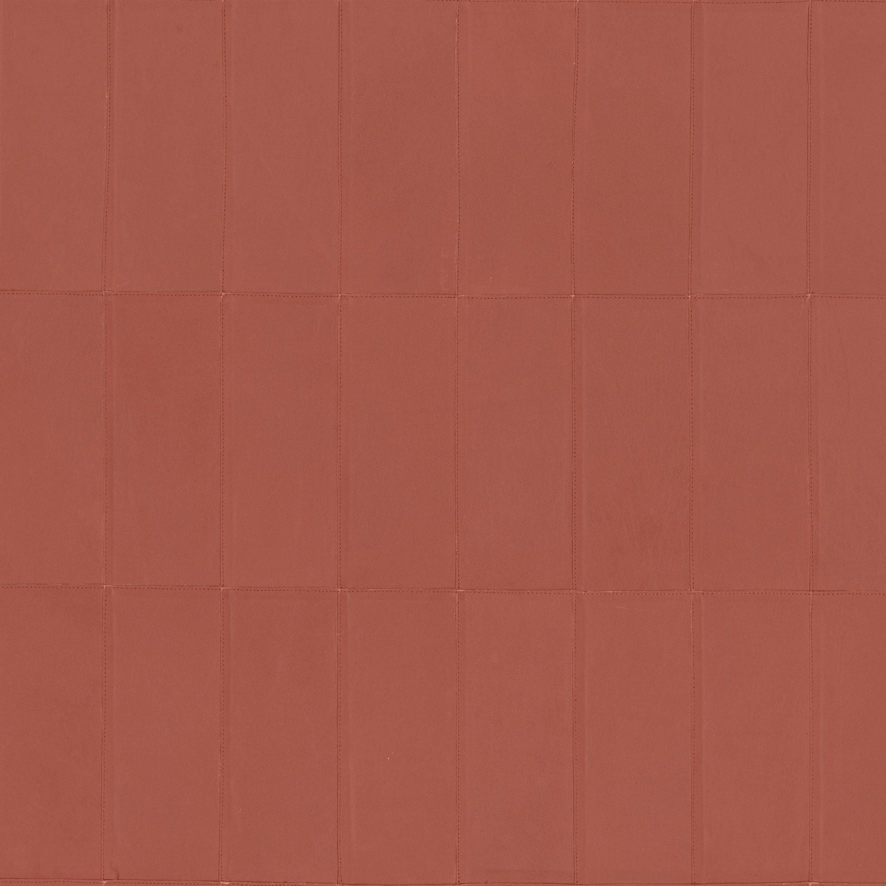 Natural leather wallpaper with geometric pattern PALADIN light red