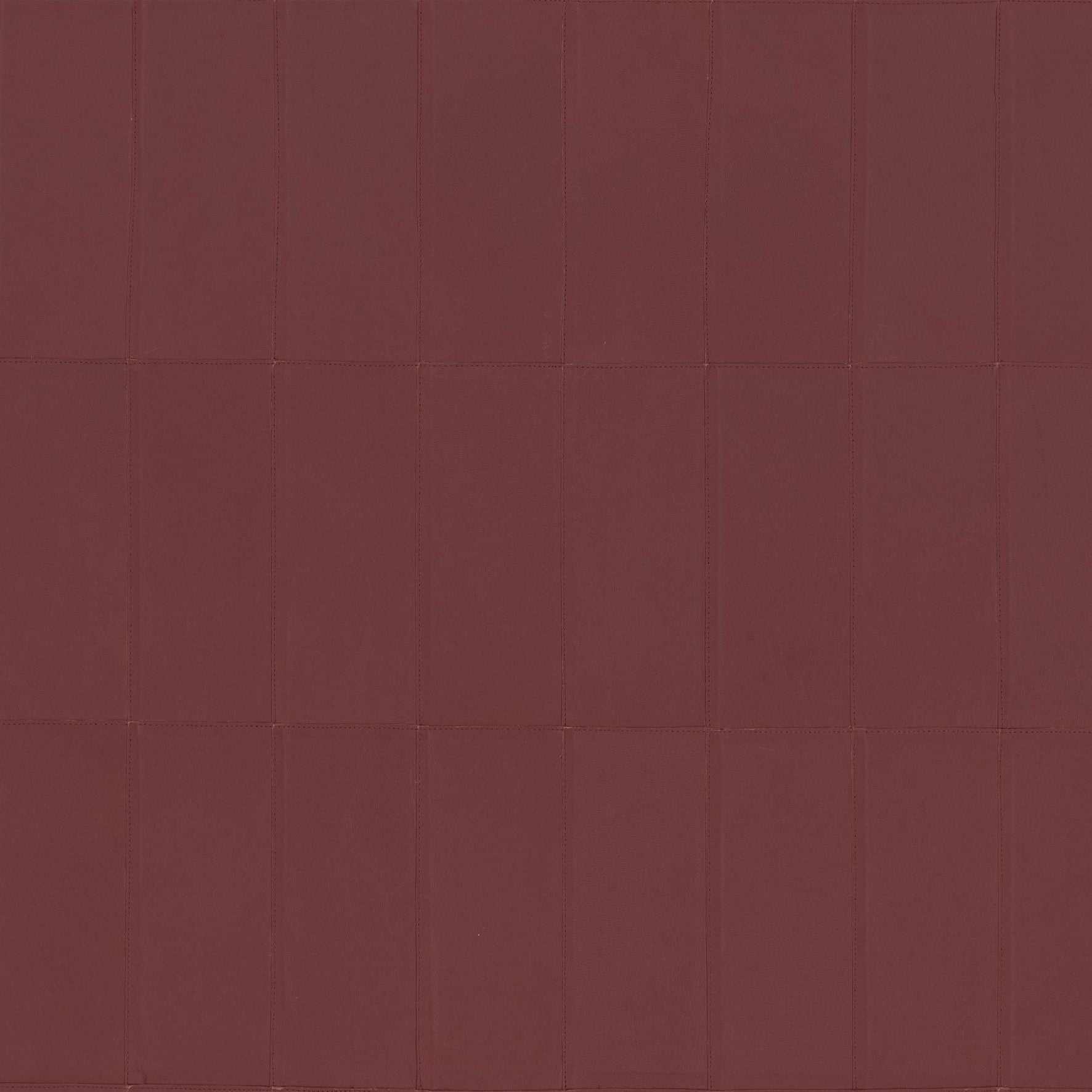 Natural leather wallpaper with geometric pattern PALADIN burgundy