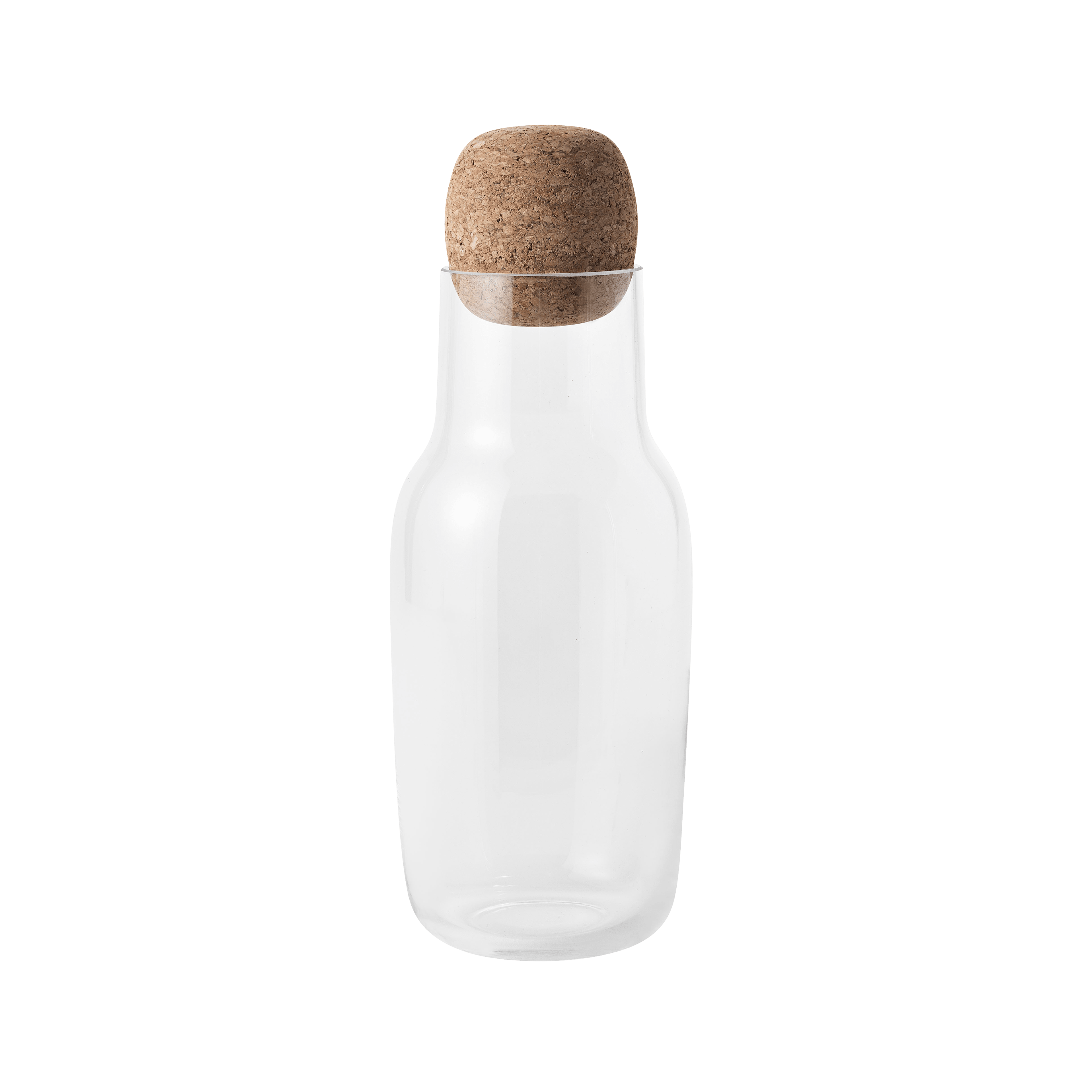 Karafa CORKY z priehľadného skla