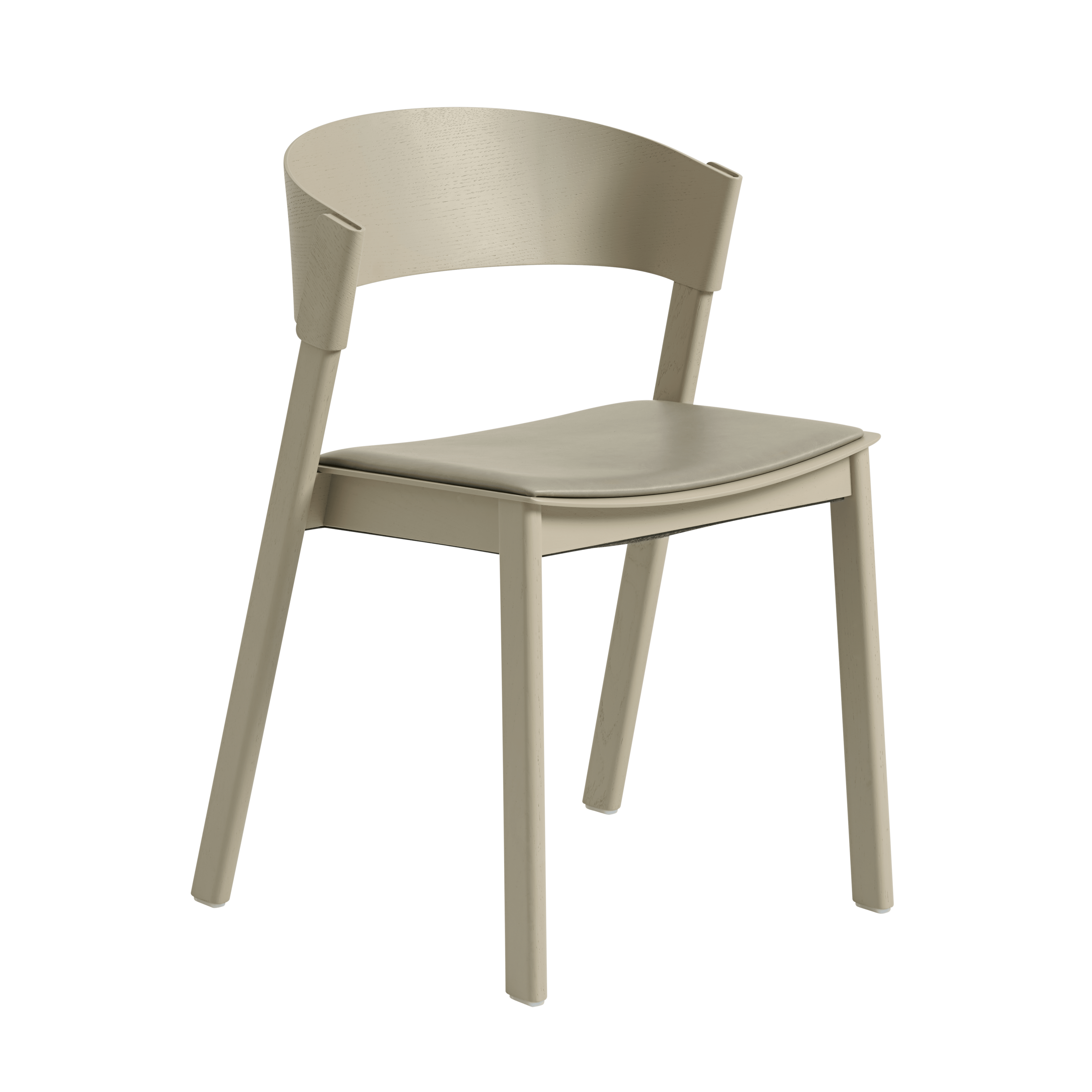 COVER Chair - Customizable with a Dark Beige Base