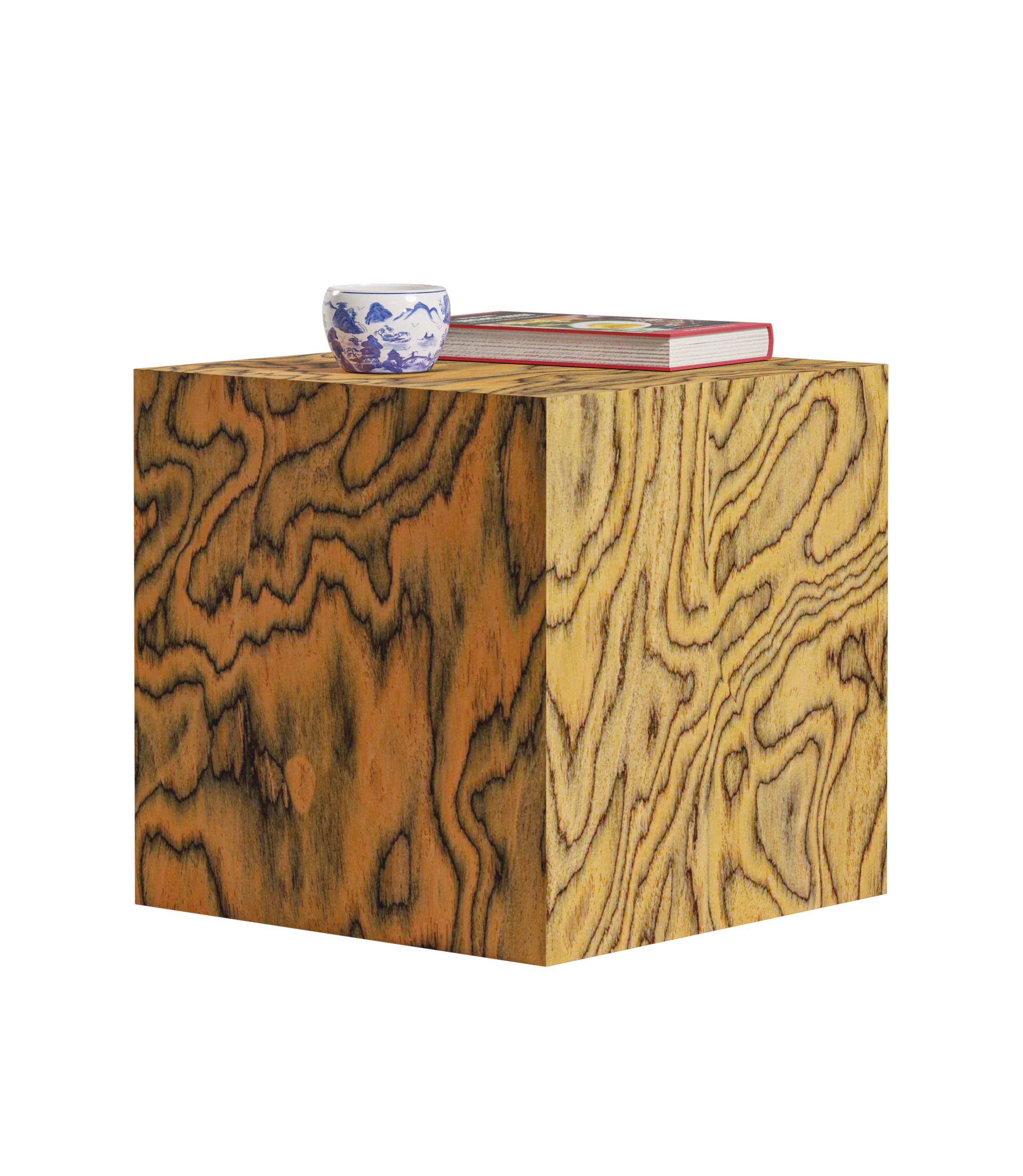 Pomocný stolík CUBE Sottsass žltý