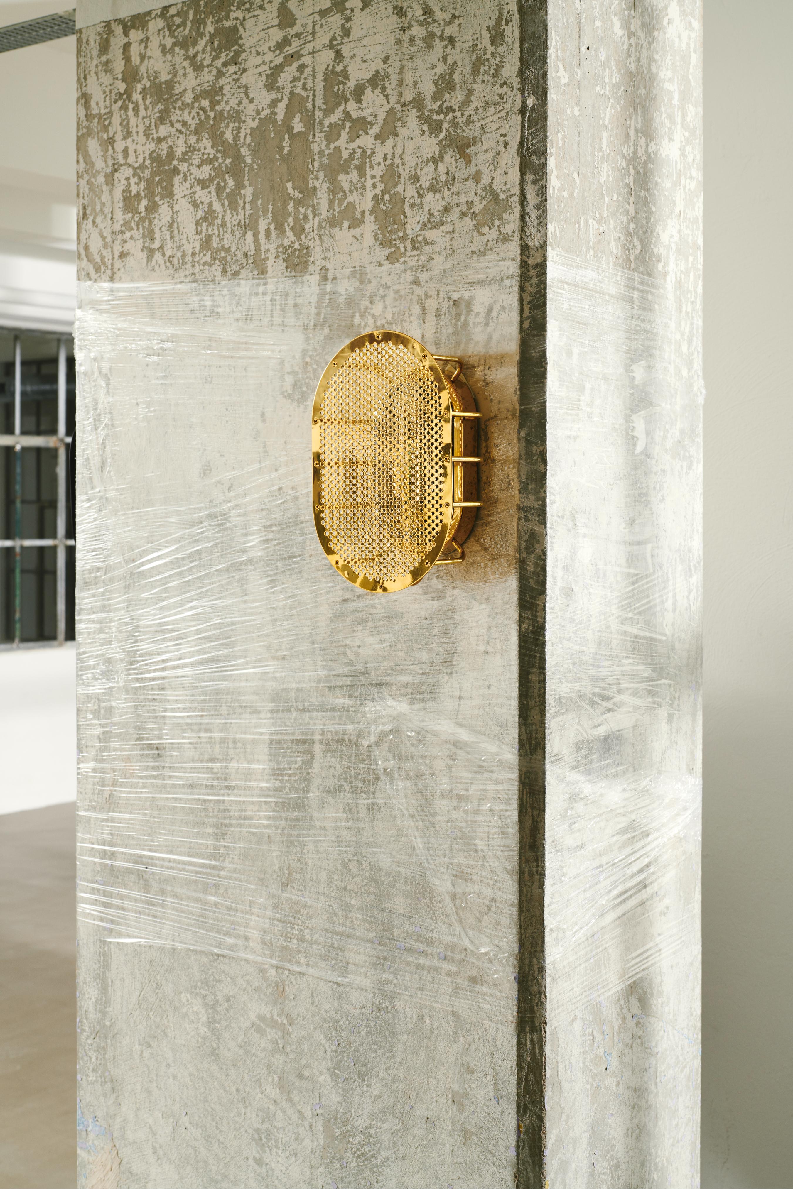 Outdoor Wall Light NIGHT RIDER raw brass