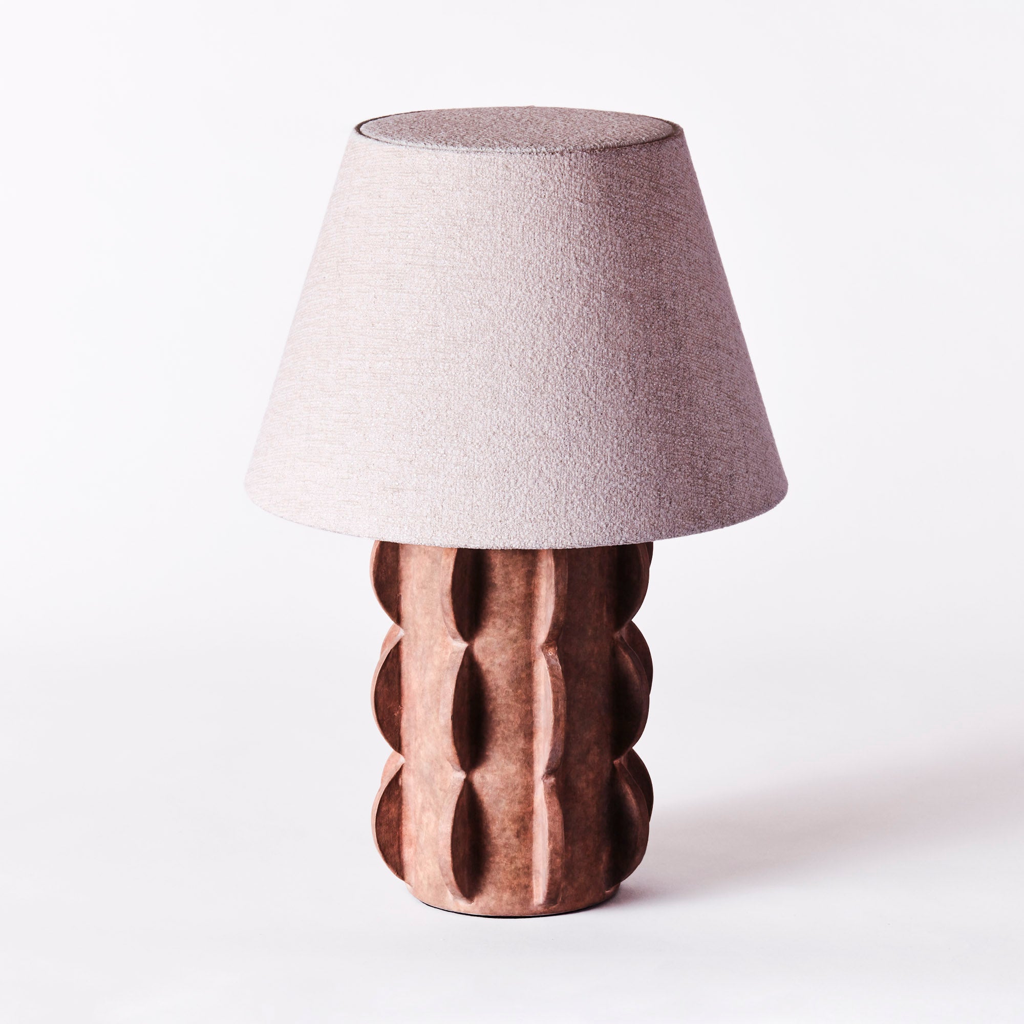 Stolná lampa ACISSIMO hnedá keramika
