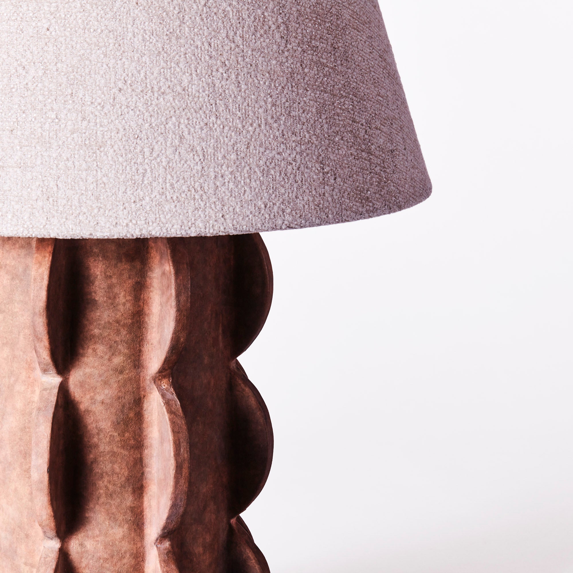 Stolná lampa ACISSIMO hnedá keramika