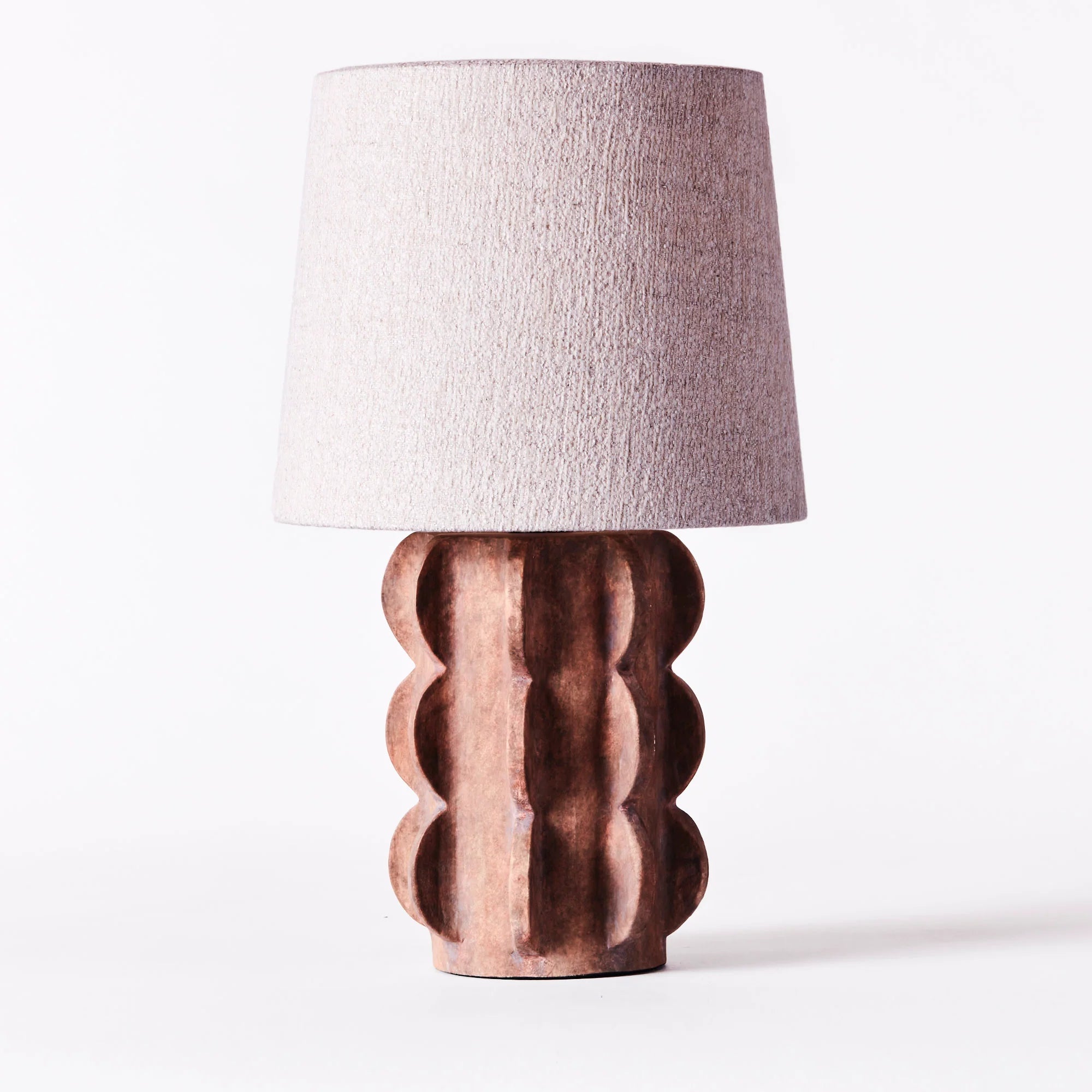 Stolná lampa ACISSIMO hnedá keramika