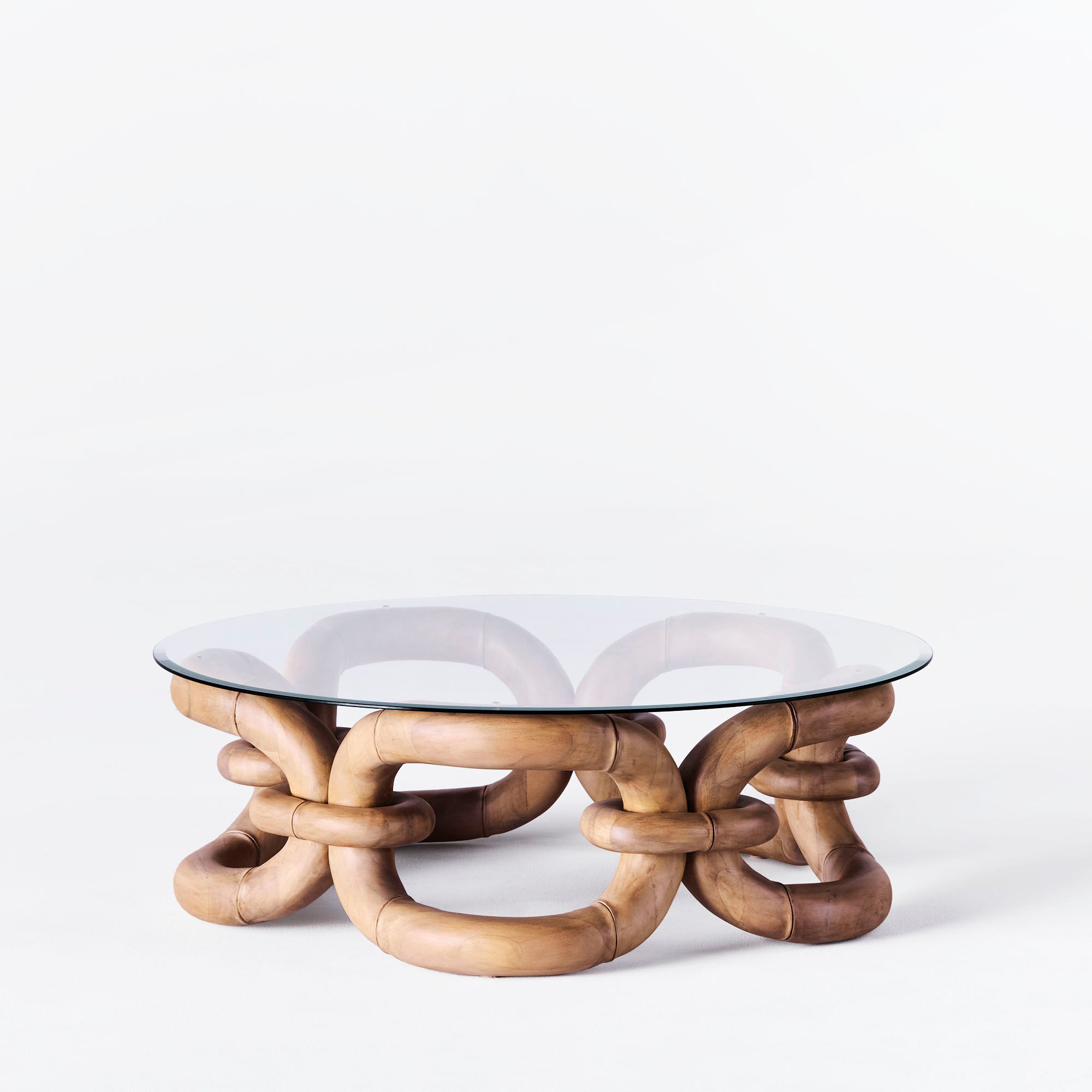 Kávový stolík BAMBOO BRACELET bukové drevo