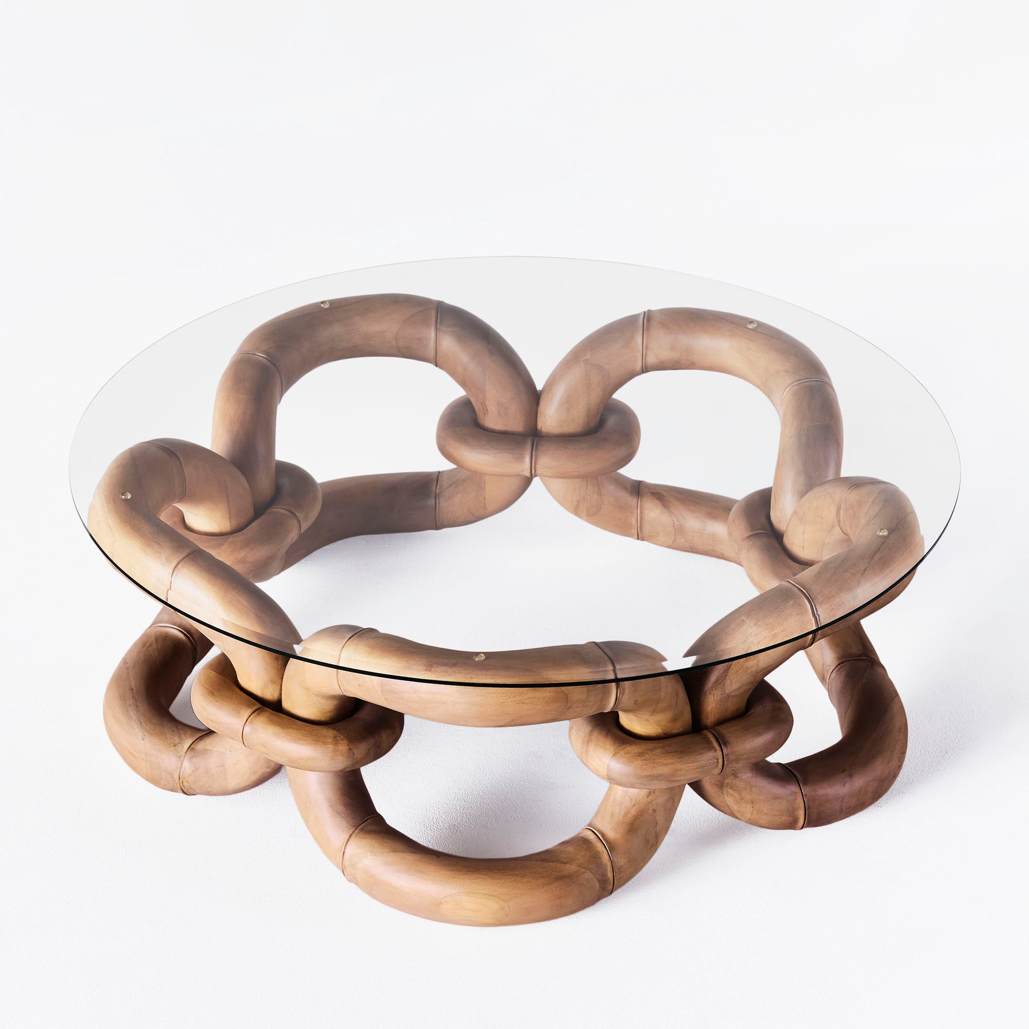Kávový stolík BAMBOO BRACELET bukové drevo