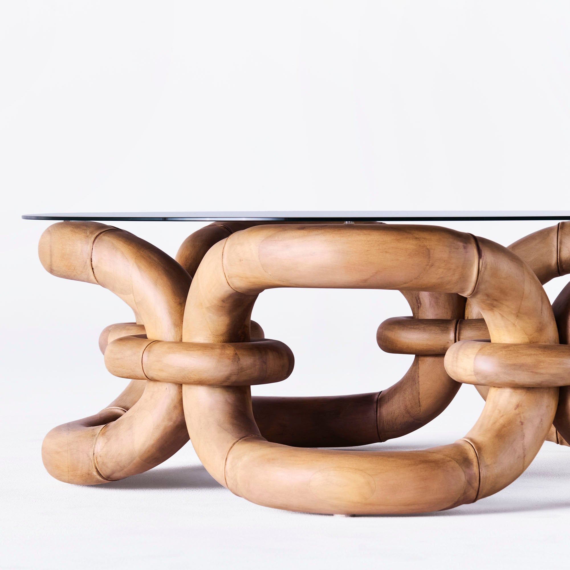 Kávový stolík BAMBOO BRACELET bukové drevo