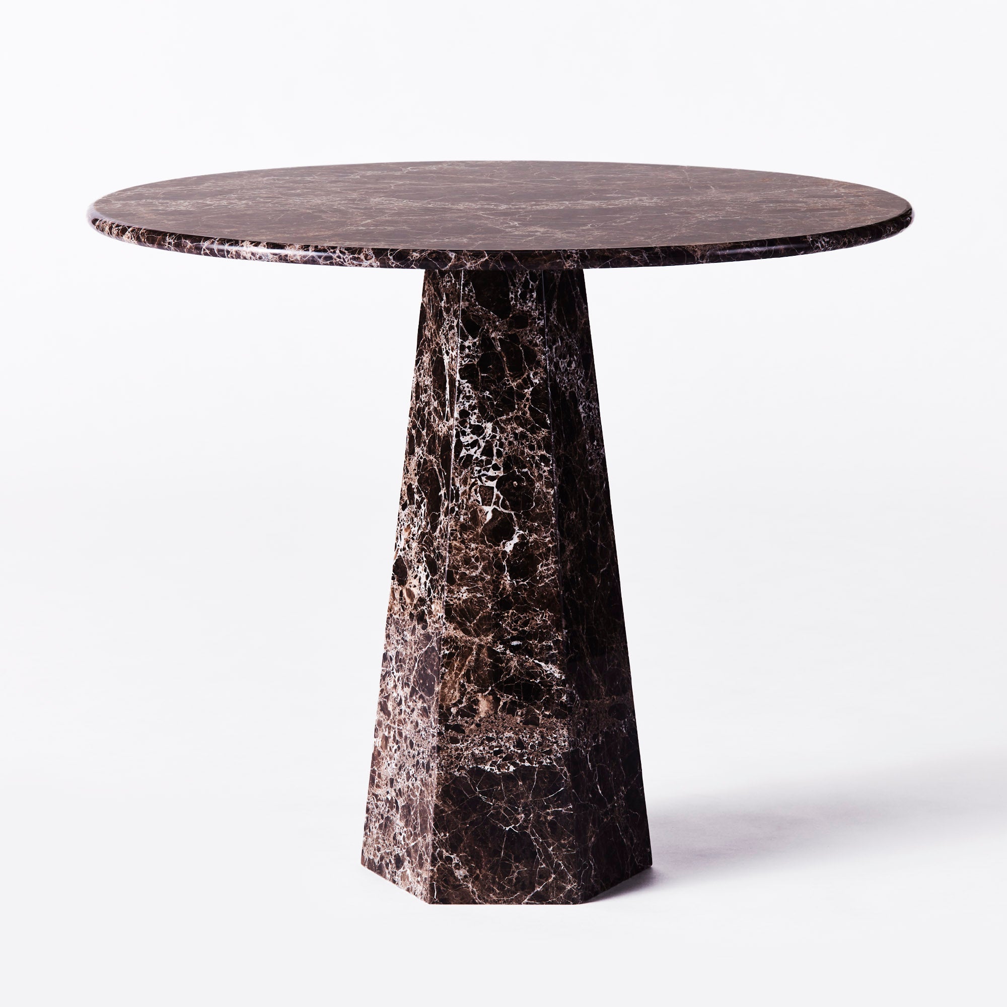 Okrúhly stôl HEXAGON mramor Emperador