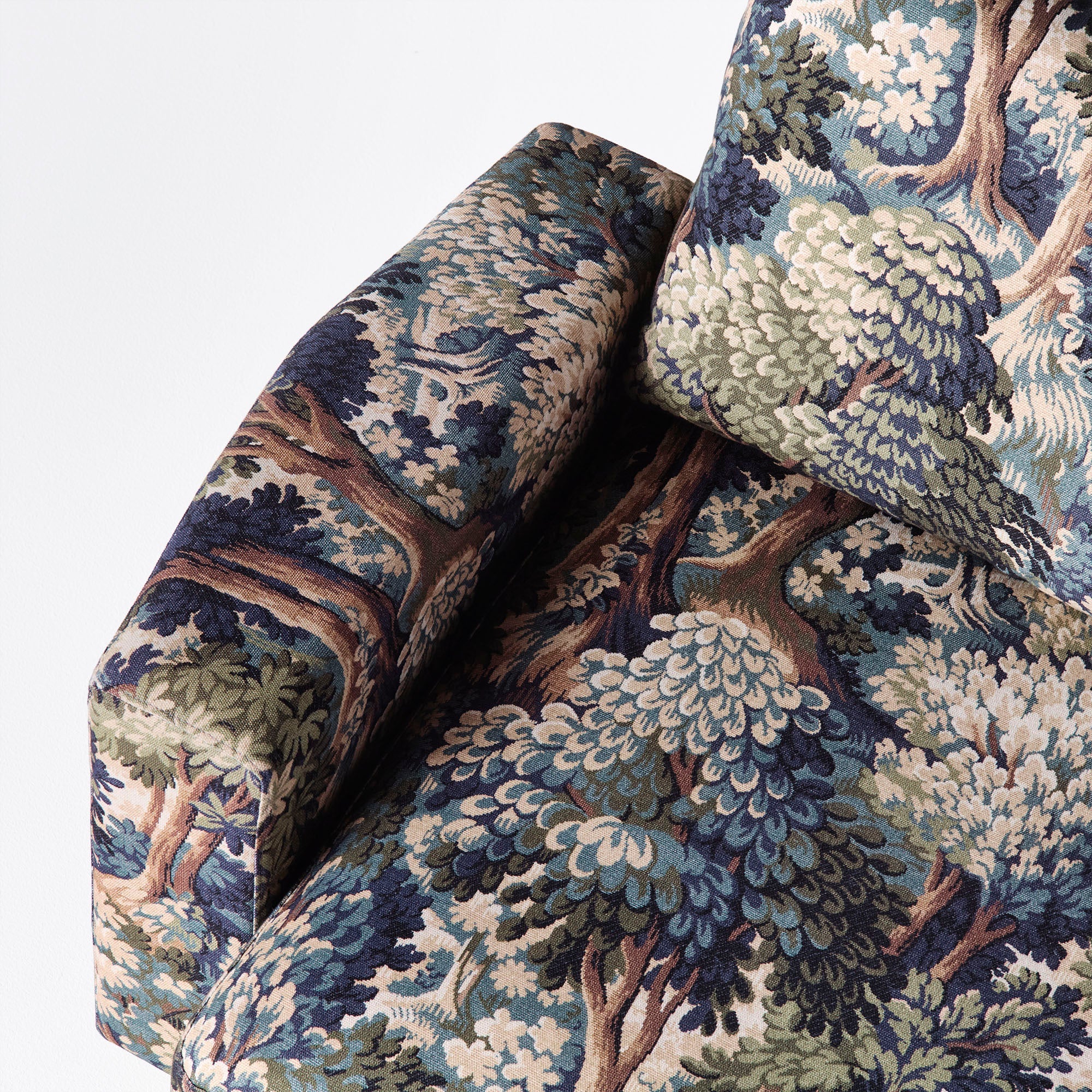 Sofa pre 2 osoby LAUREL s rastlinným motívom