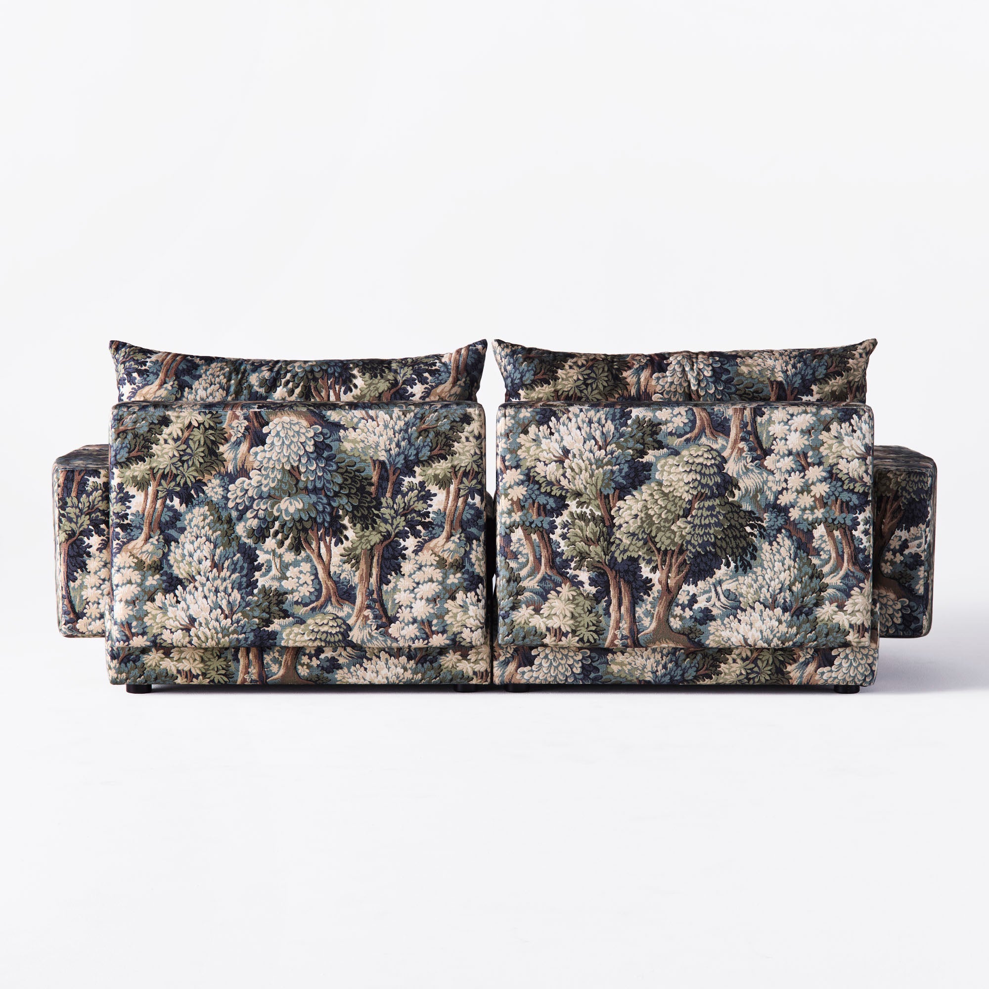 Sofa pre 2 osoby LAUREL s rastlinným motívom