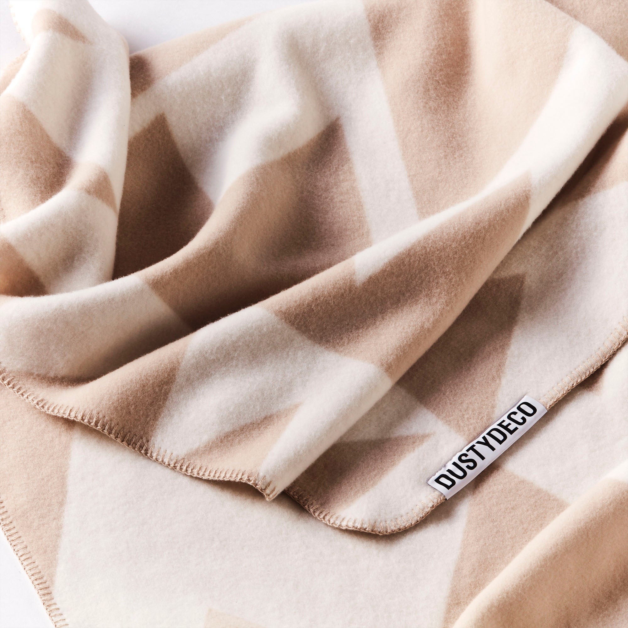 Koc ZIG ZAG beige with cream