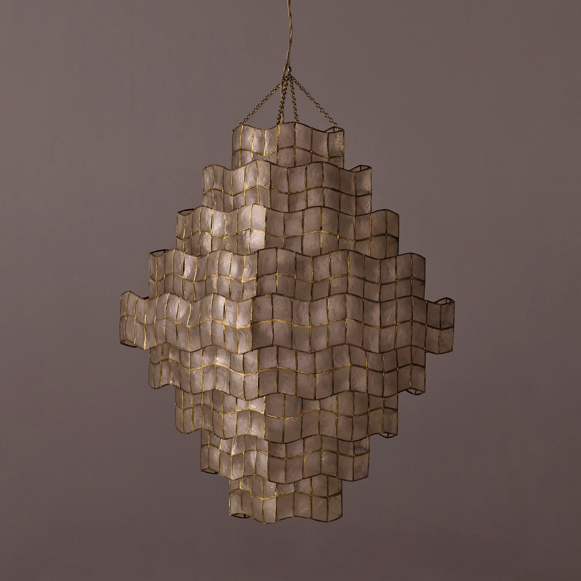 CORNELIA Capiz shell pendant lamp