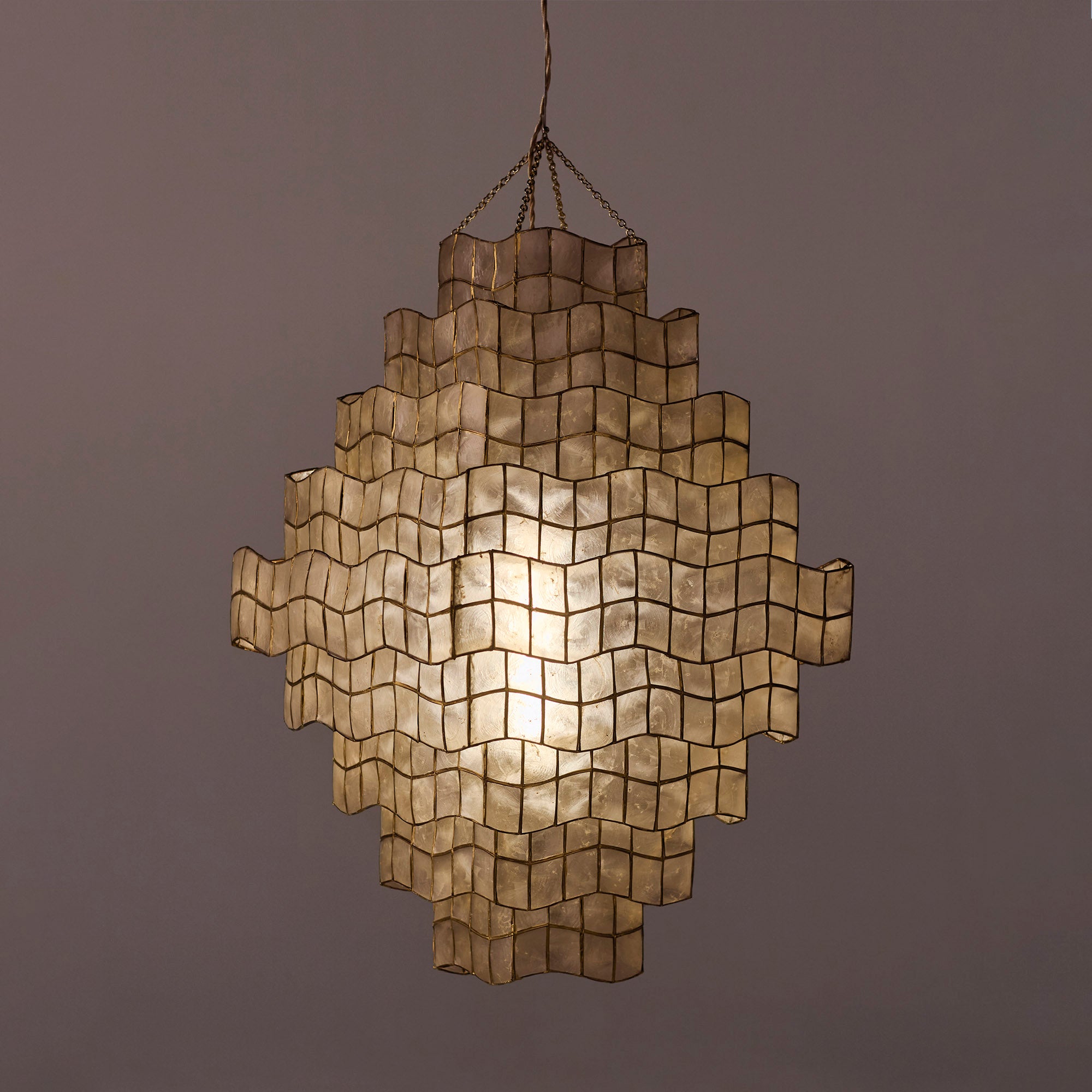CORNELIA Capiz shell pendant lamp