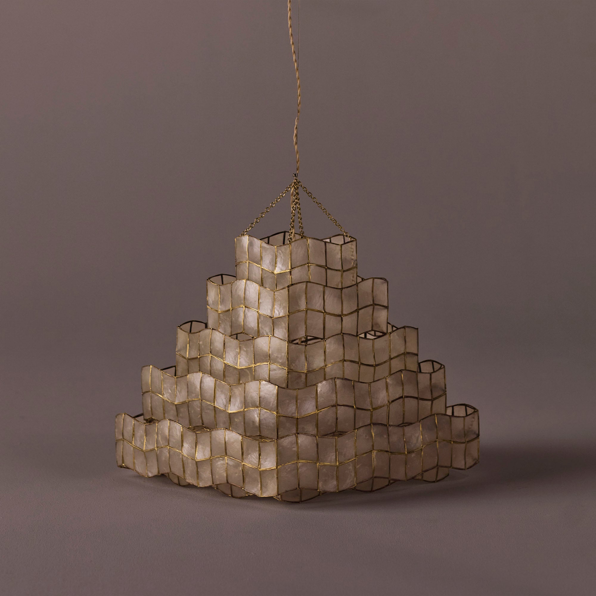 CORNELIA Capiz shell pendant lamp