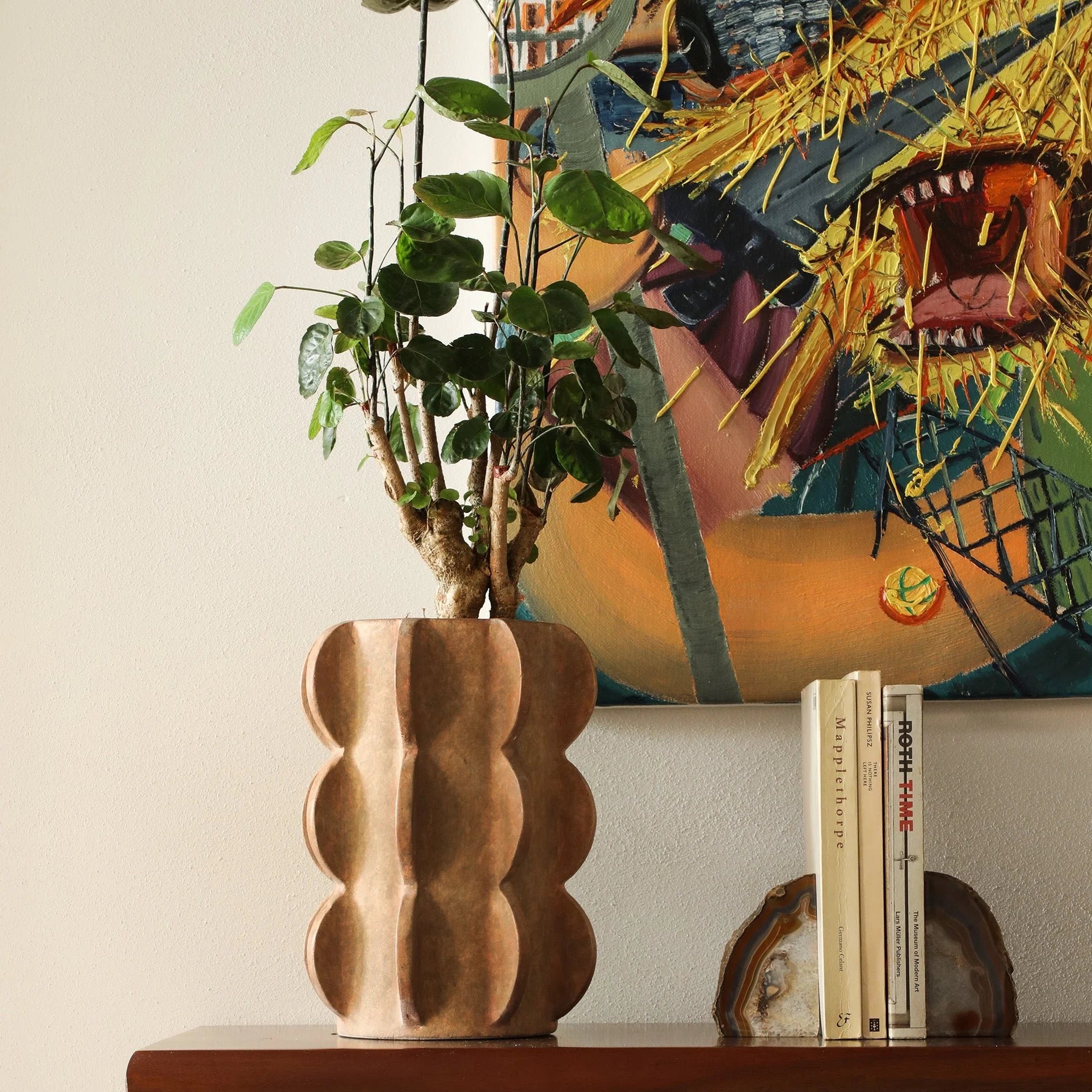 Váza ARCISSIMO hnedá keramika