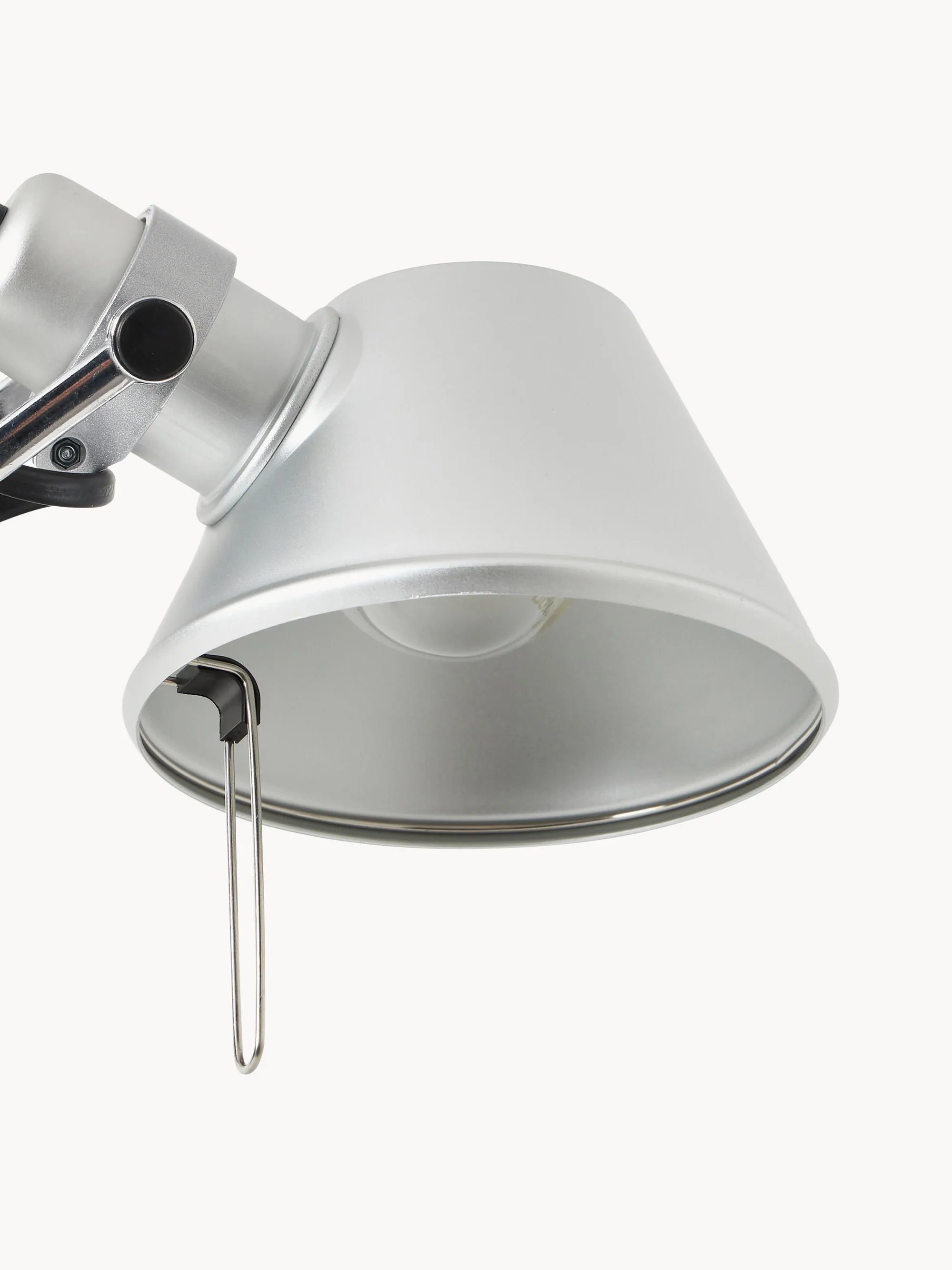 Stolná lampa nastaviteľná TOLOMEO MICRO matný strieborný