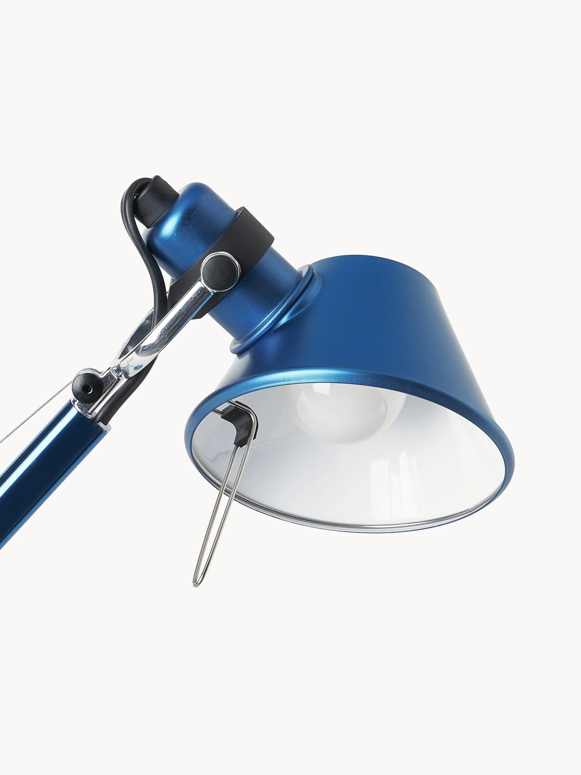 Stolná lampa nastaviteľná TOLOMEO MICRO matná modrá