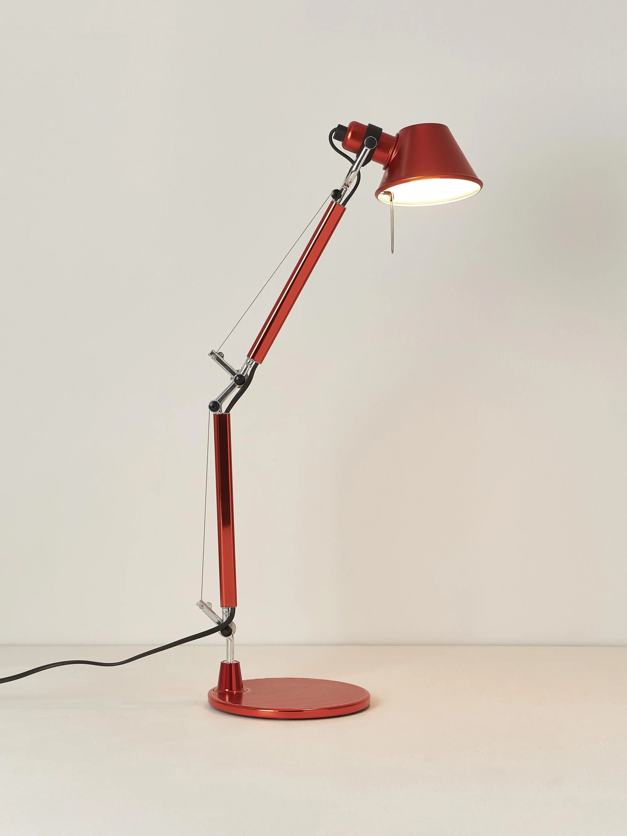 Stolná lampa nastaviteľná TOLOMEO MICRO matná oranžová