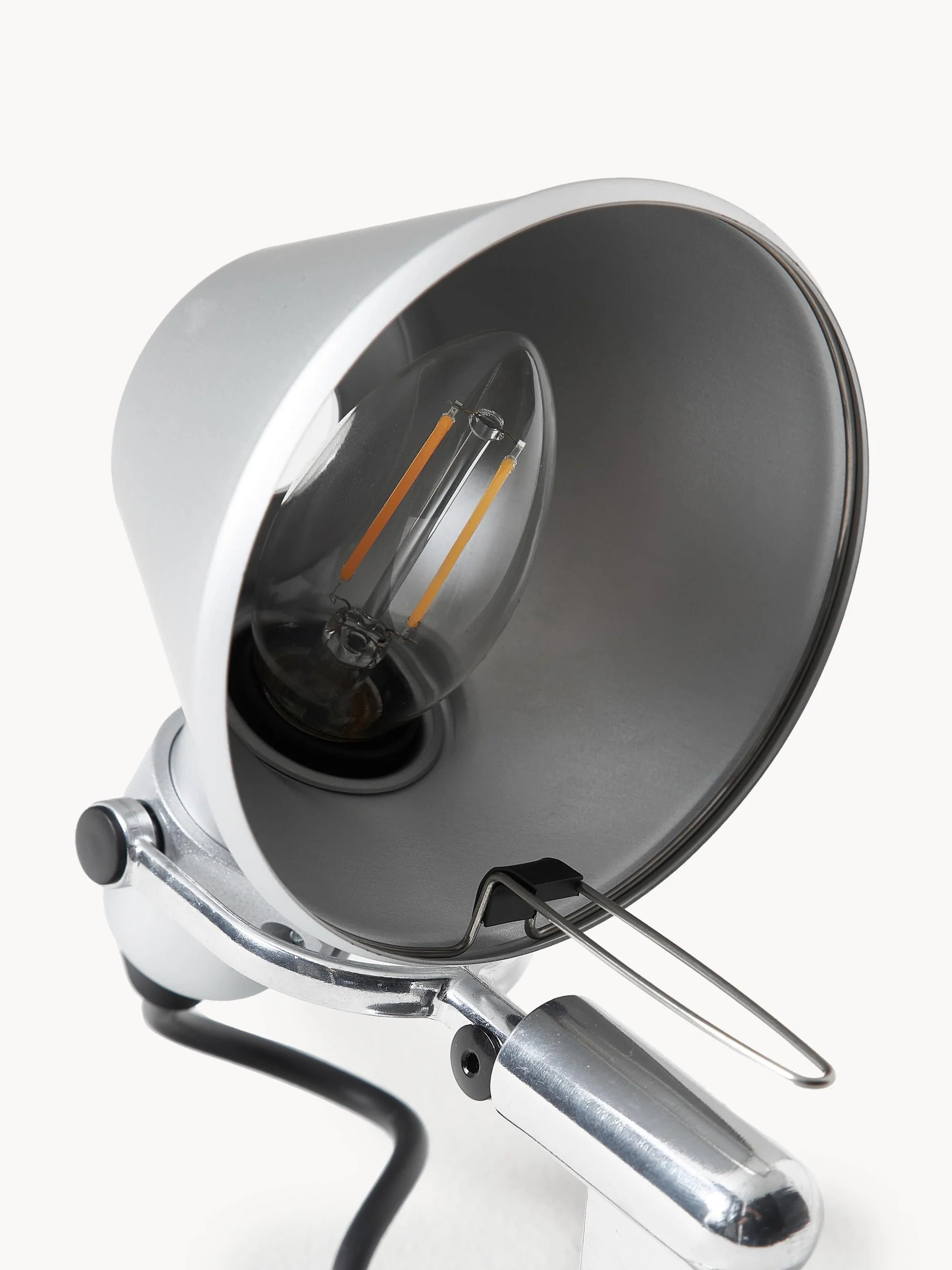 Nastaviteľný nástenný svietidlo TOLOMEO MICRO FARETTO hliník