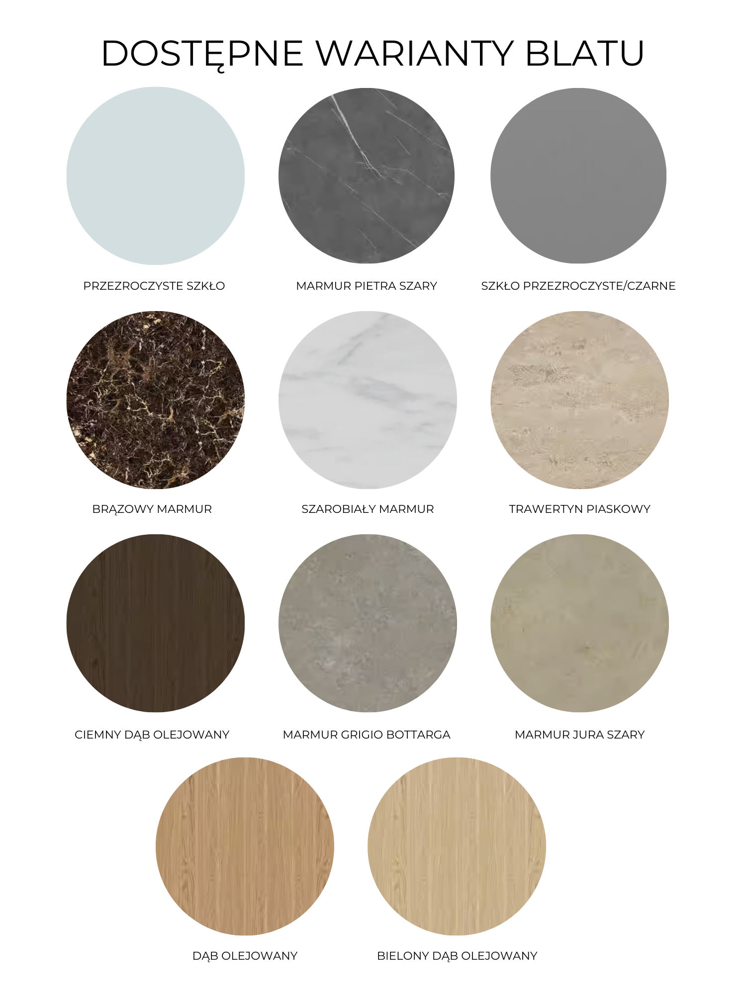 Kávový stolík COMO čierna oceľová základňa