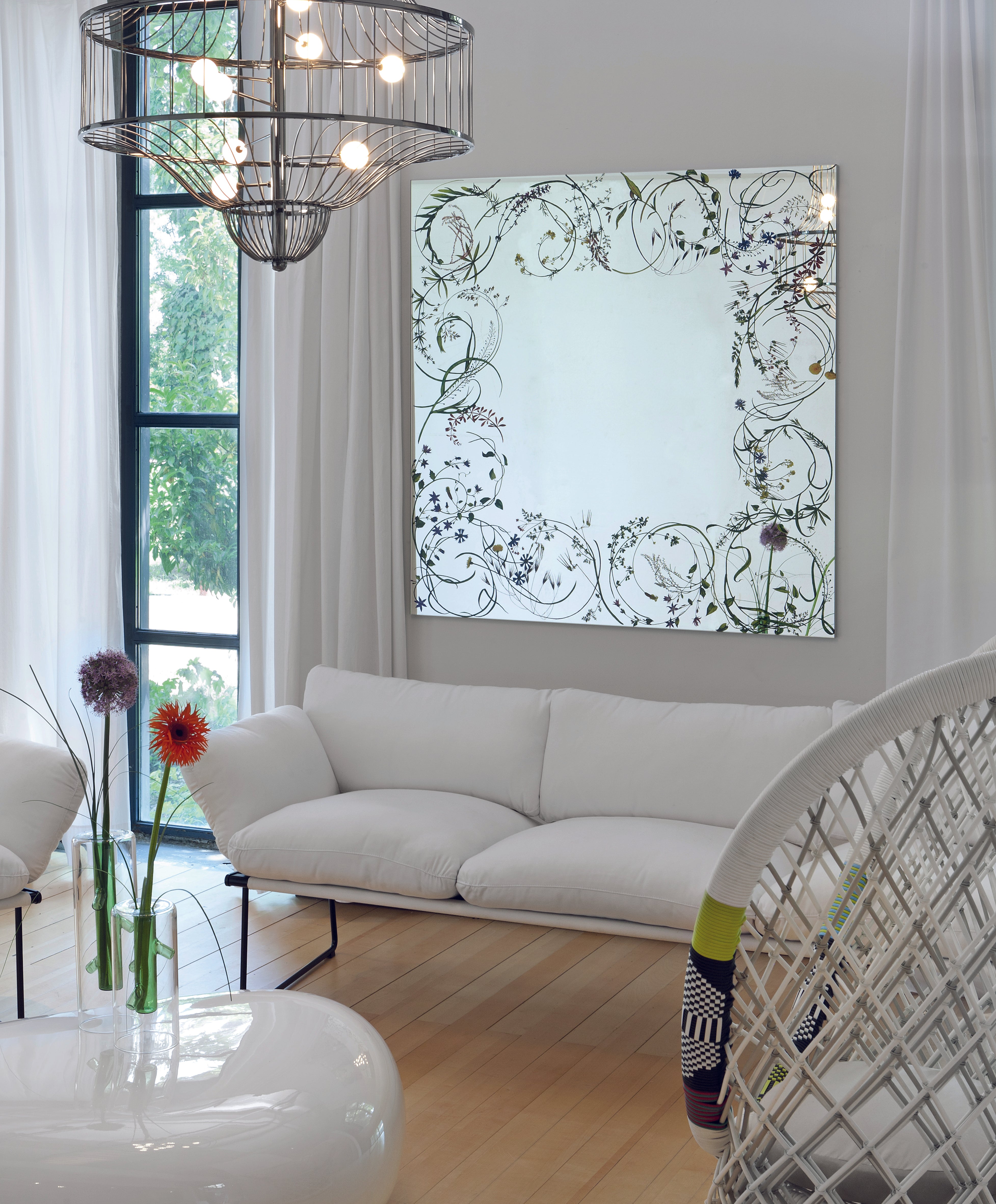 Luster EGESO kvetinový potlač