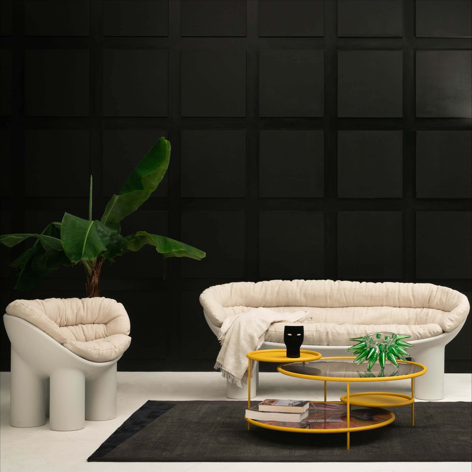 Sofa roofing poly brown