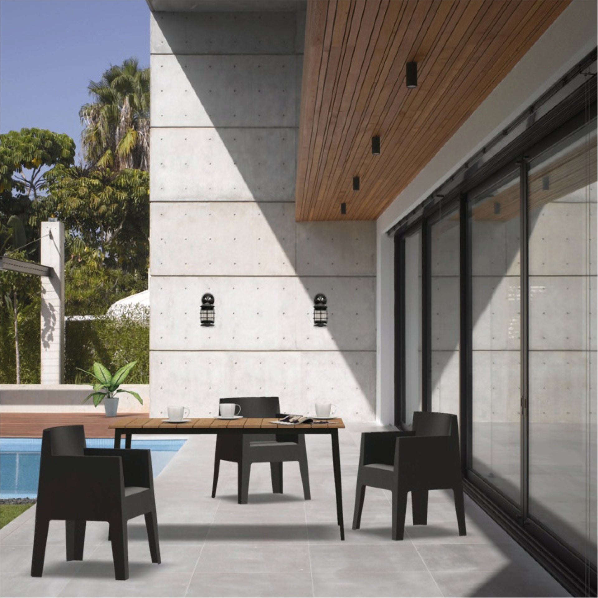 Stolička TOY šedá