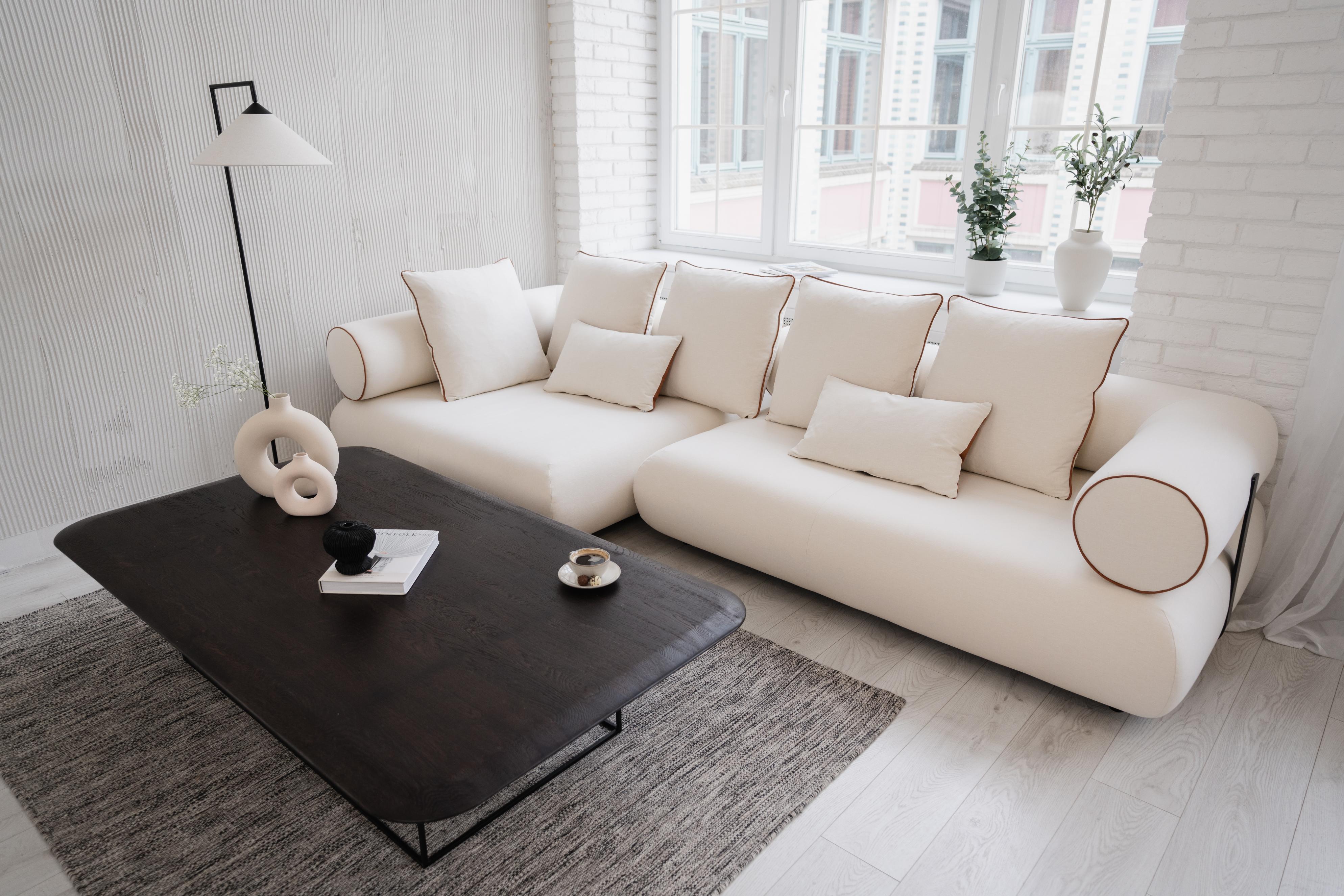 Left-facing corner sofa CASABLANCA customizable